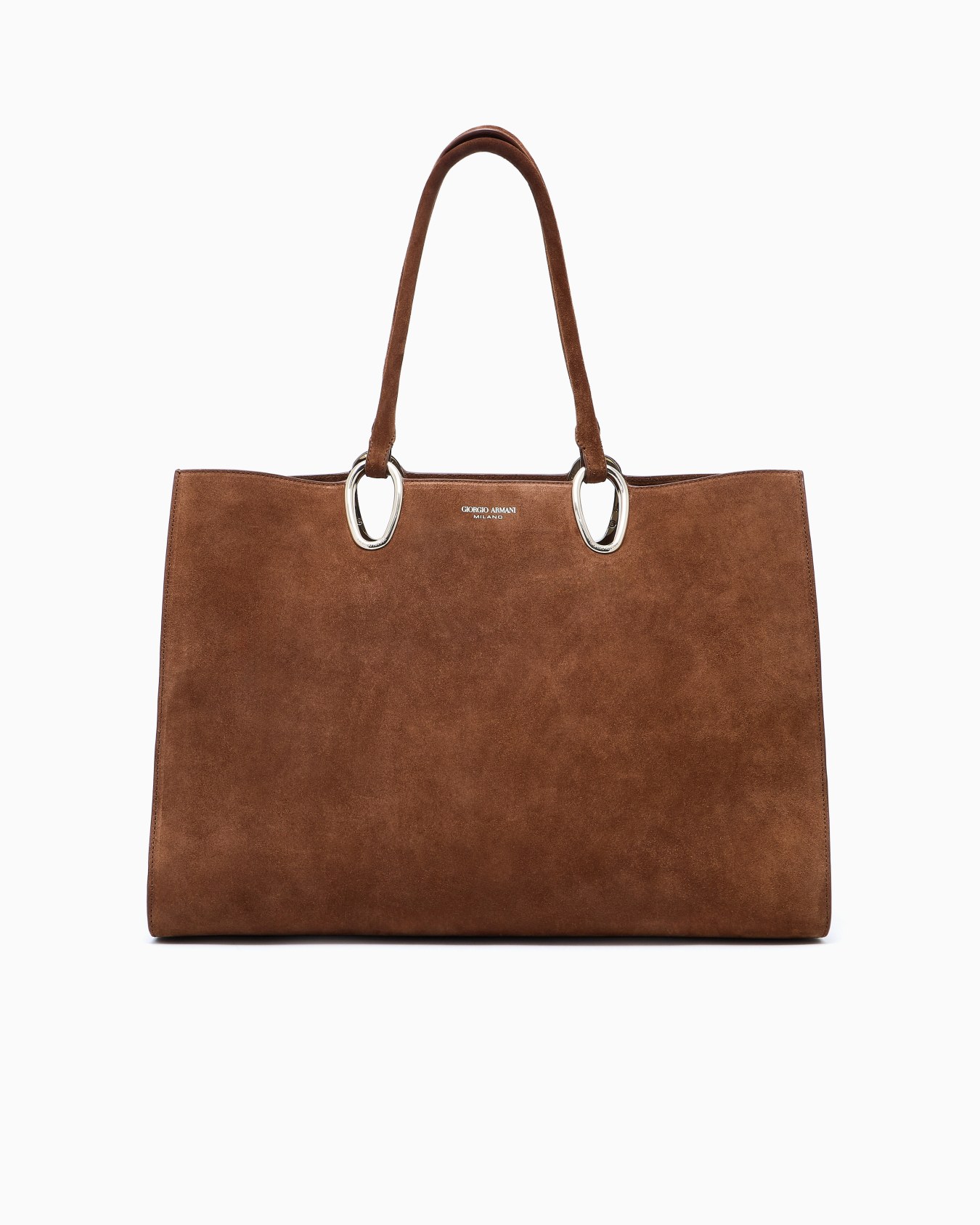 Sac cabas de taille moyenne en cuir suédé Diapositive 0