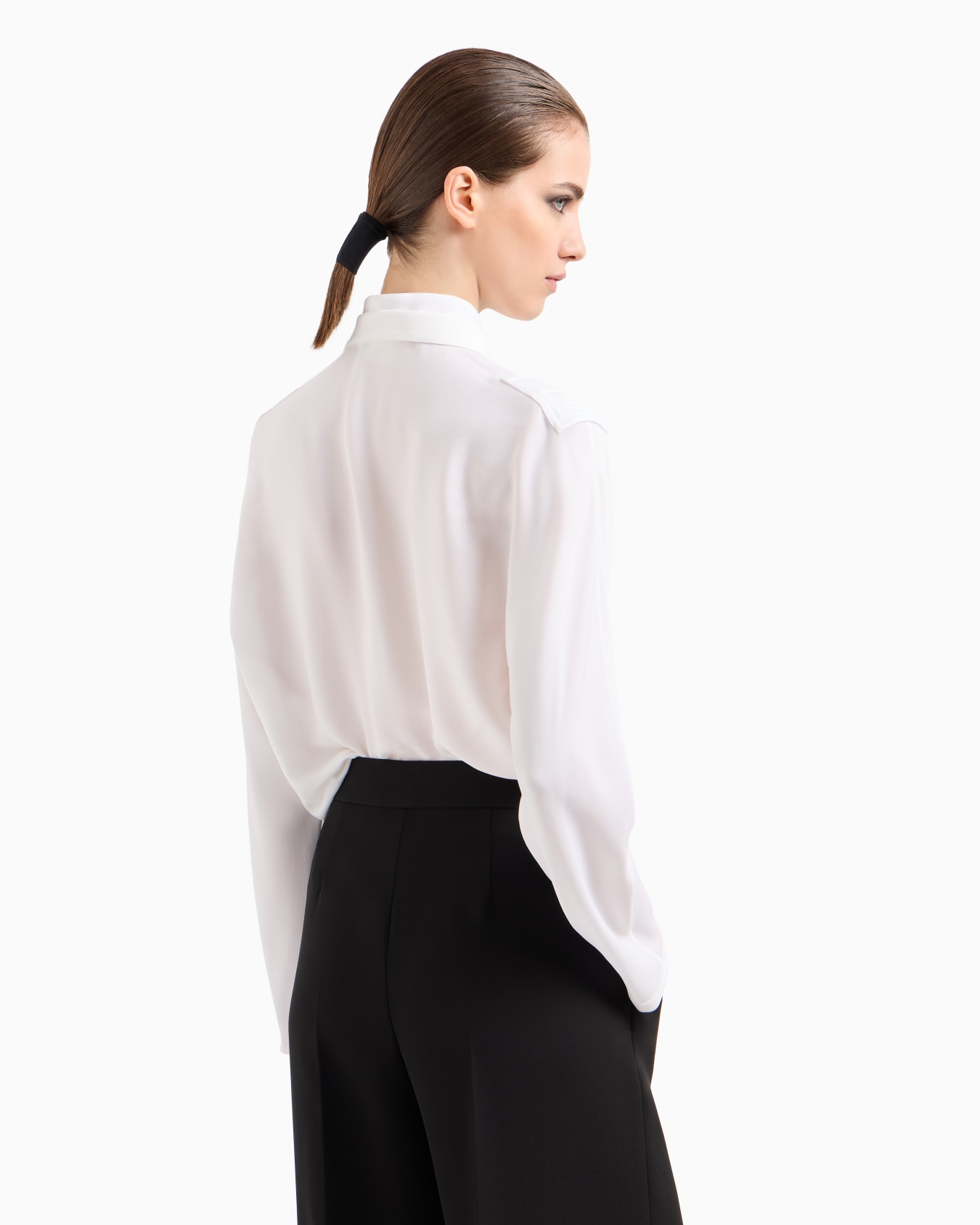 Camicia in tripla georgette di seta ASV Slide 3