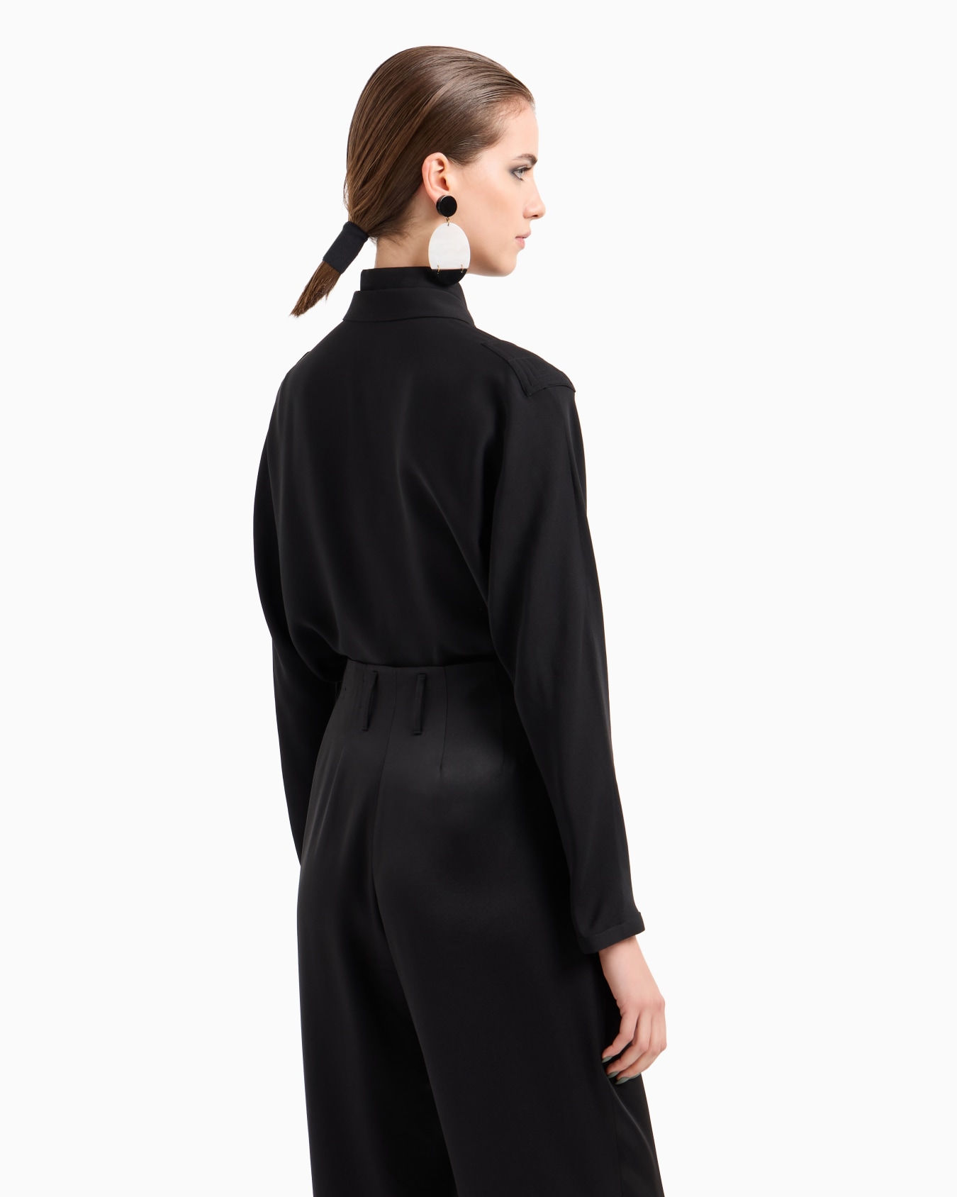Camicia in tripla georgette di seta ASV Slide 1