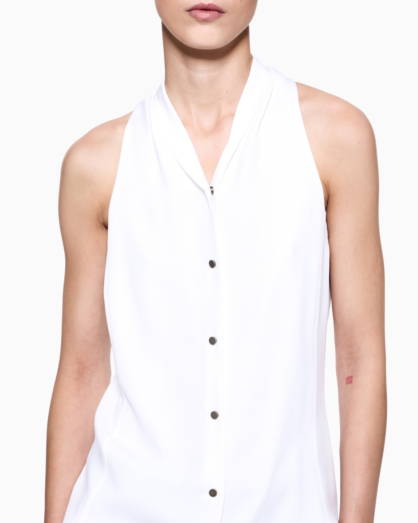Top in tripla georgette di seta ASV Slide 4