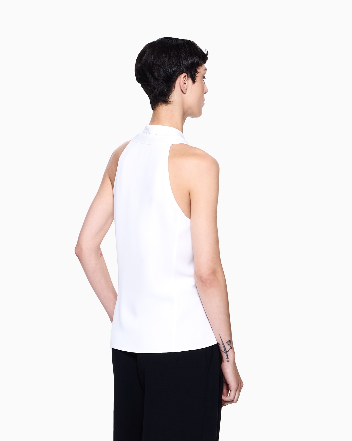 Top in tripla georgette di seta ASV Slide 2