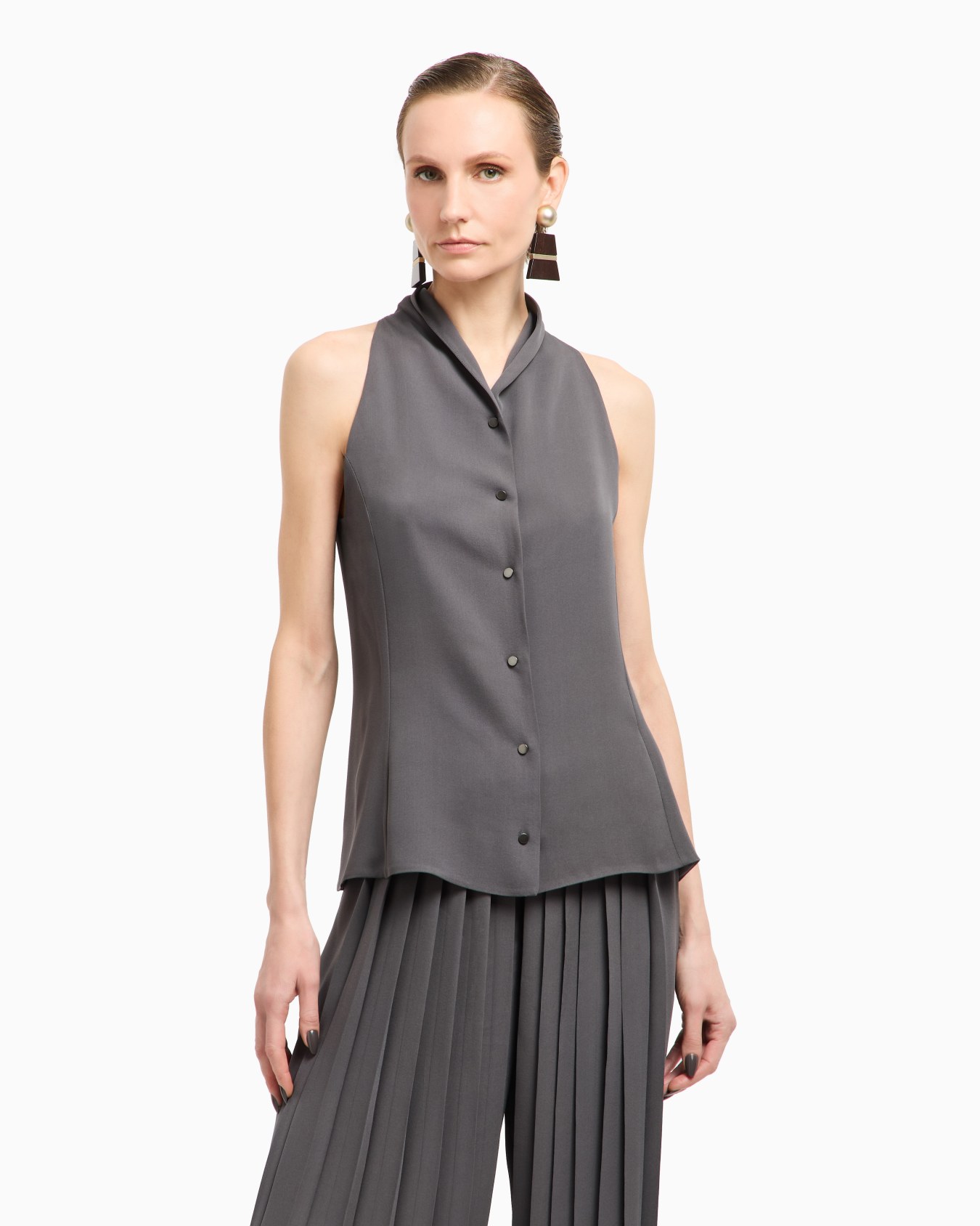 ASV Top aus dreilagigem Seiden-Georgette Folie 4