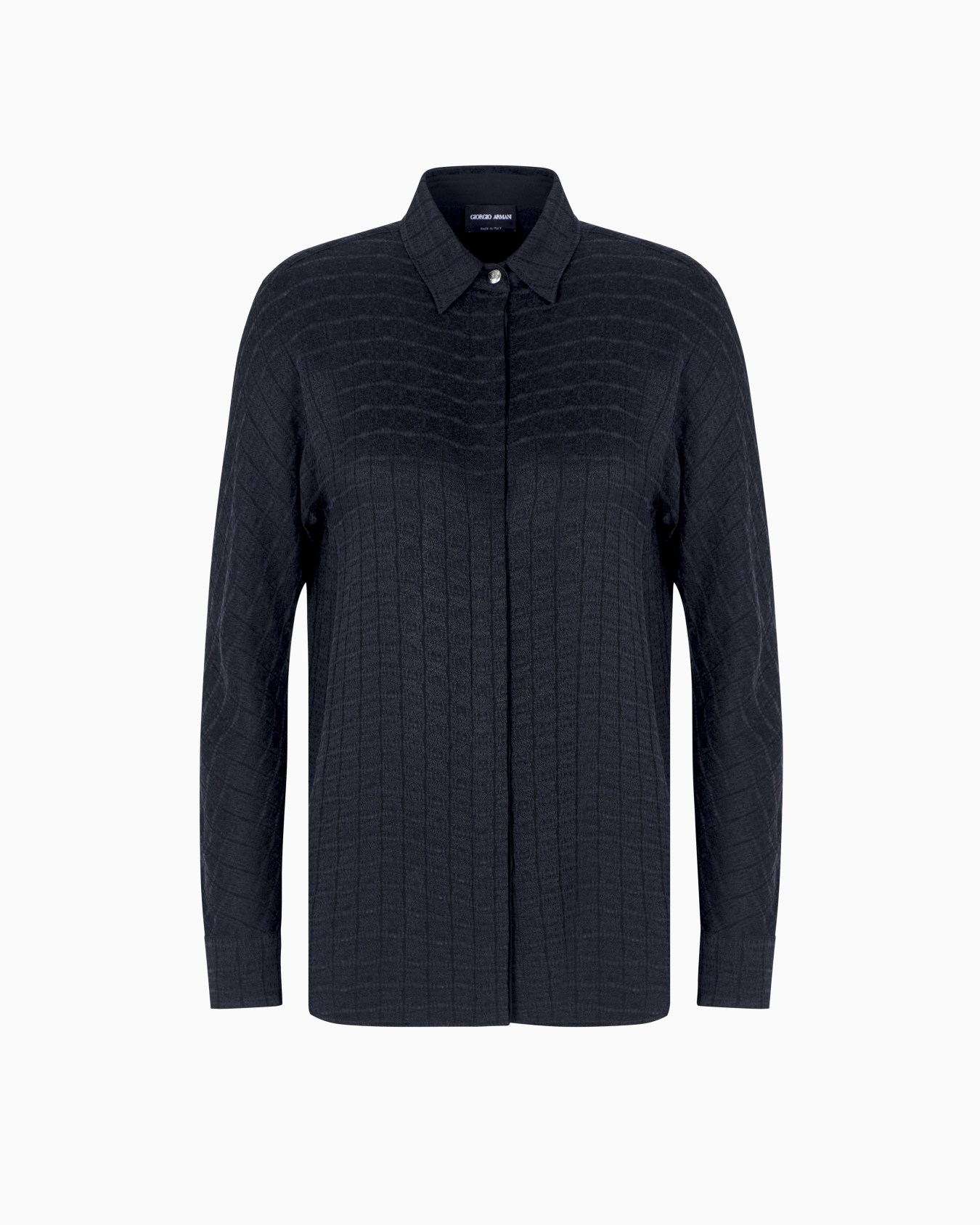 Camicia in cupro jacquard Slide 0