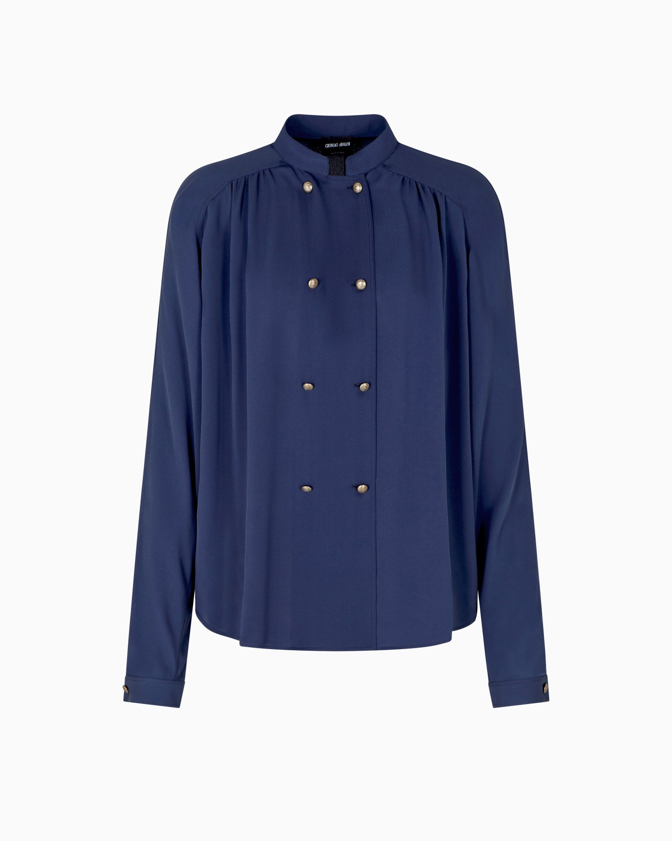 Camicia in tripla georgette di seta Denim Collection Slide 0