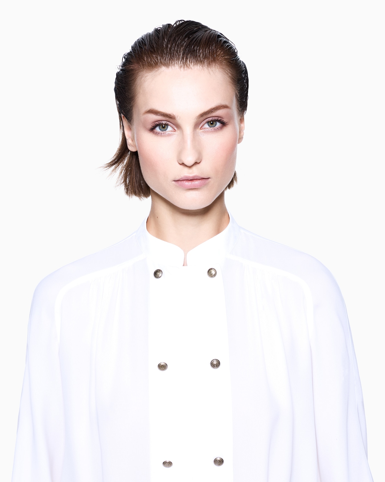 Triple silk georgette shirt Slide 4
