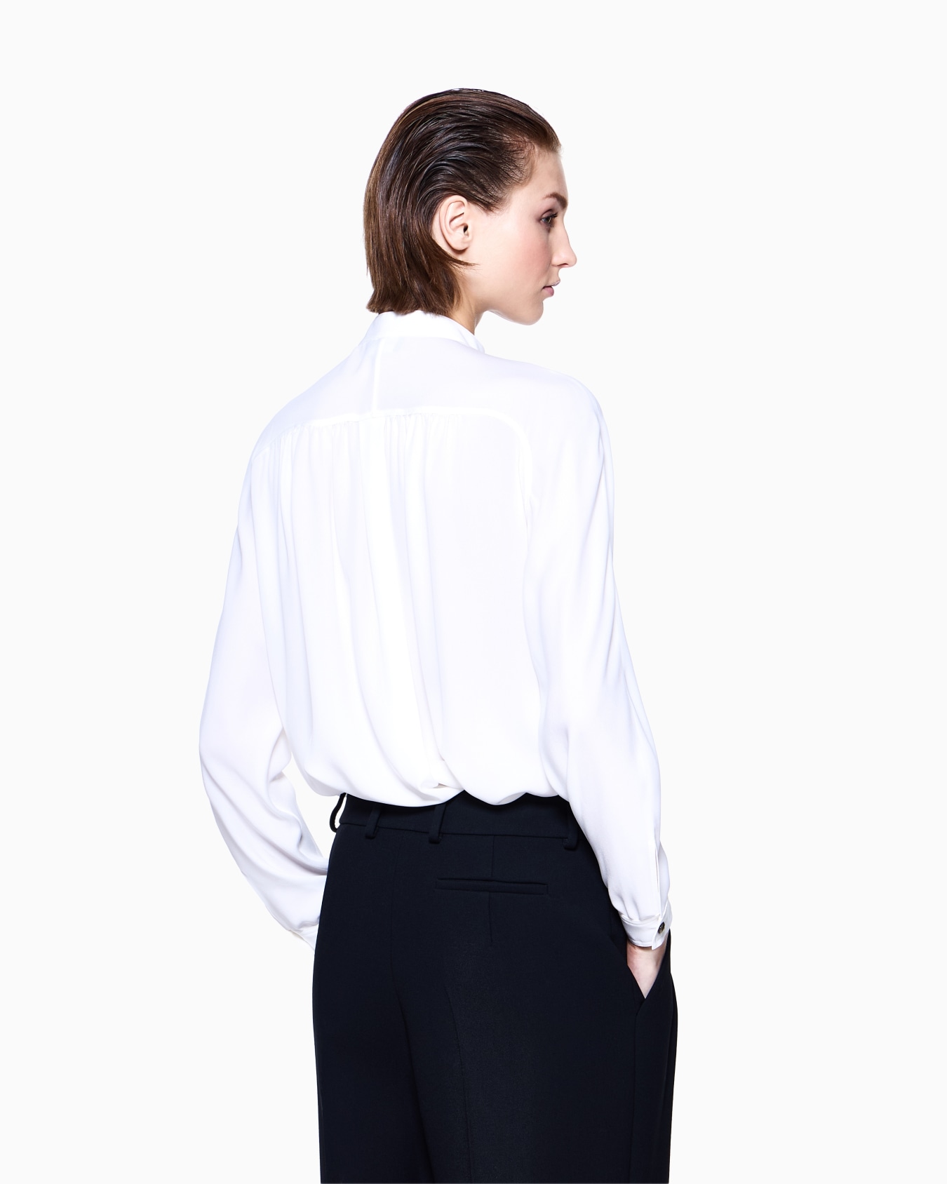 Triple silk georgette shirt Slide 2