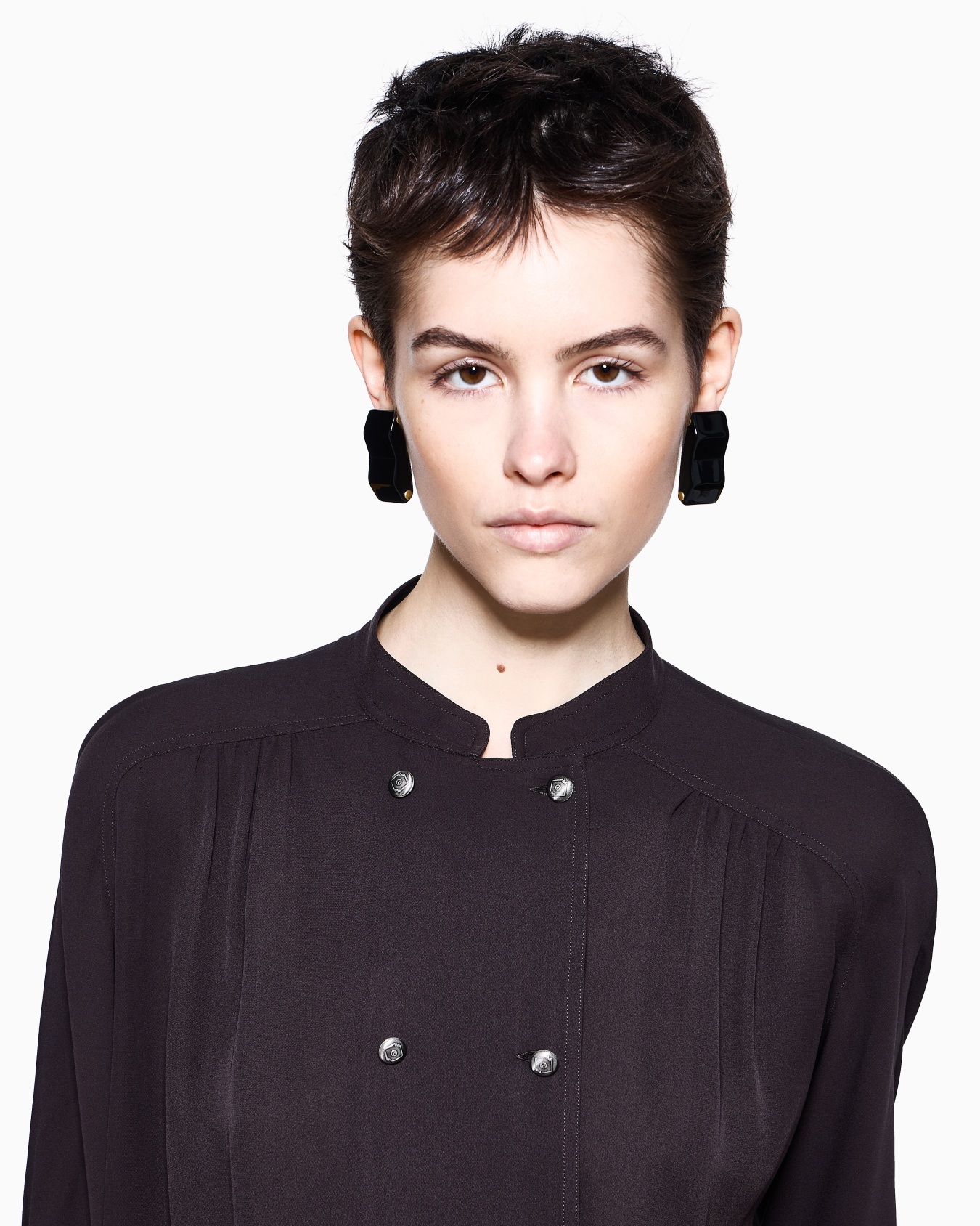 Camicia in tripla georgette di seta Slide 5