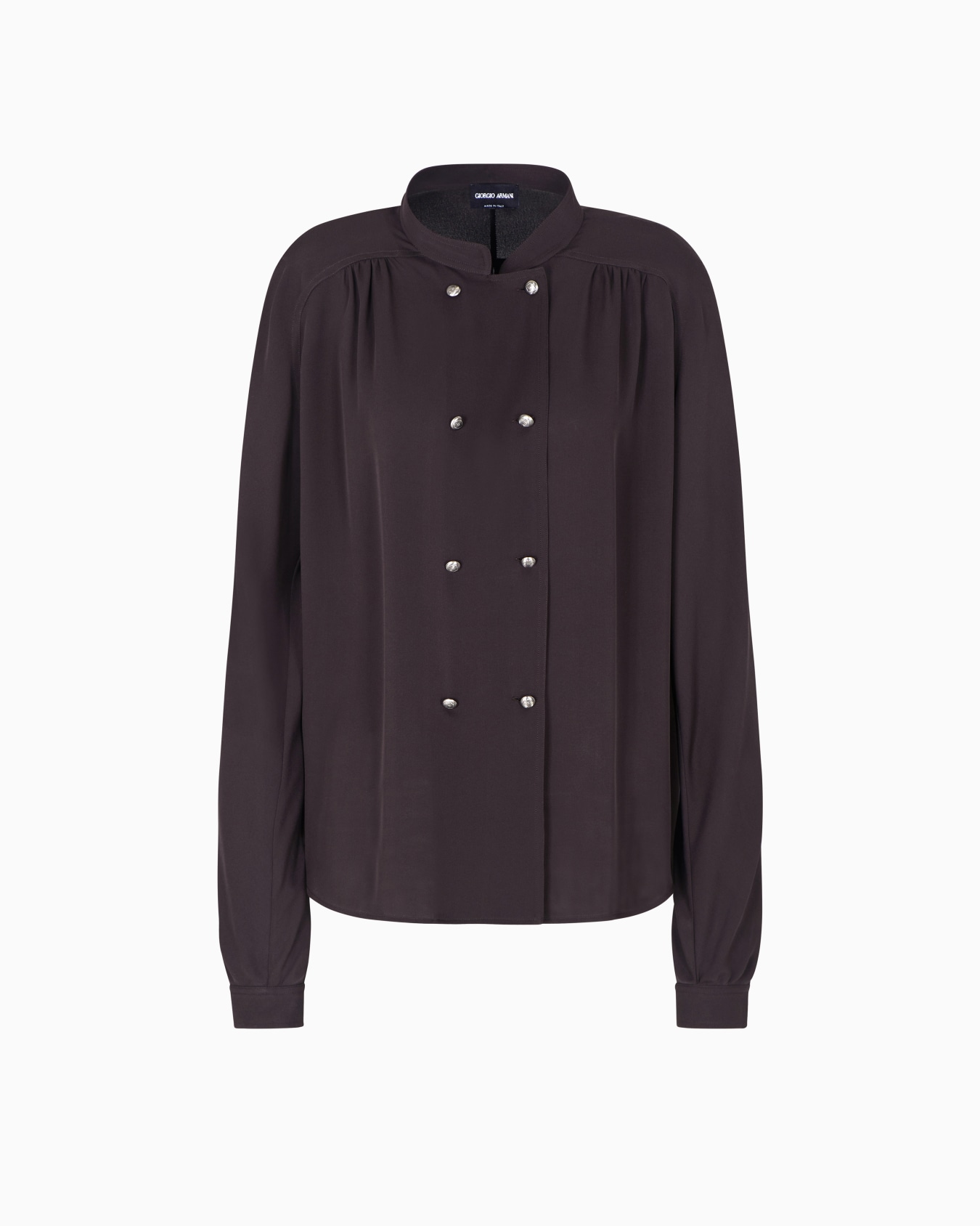 Camicia in tripla georgette di seta Slide 0