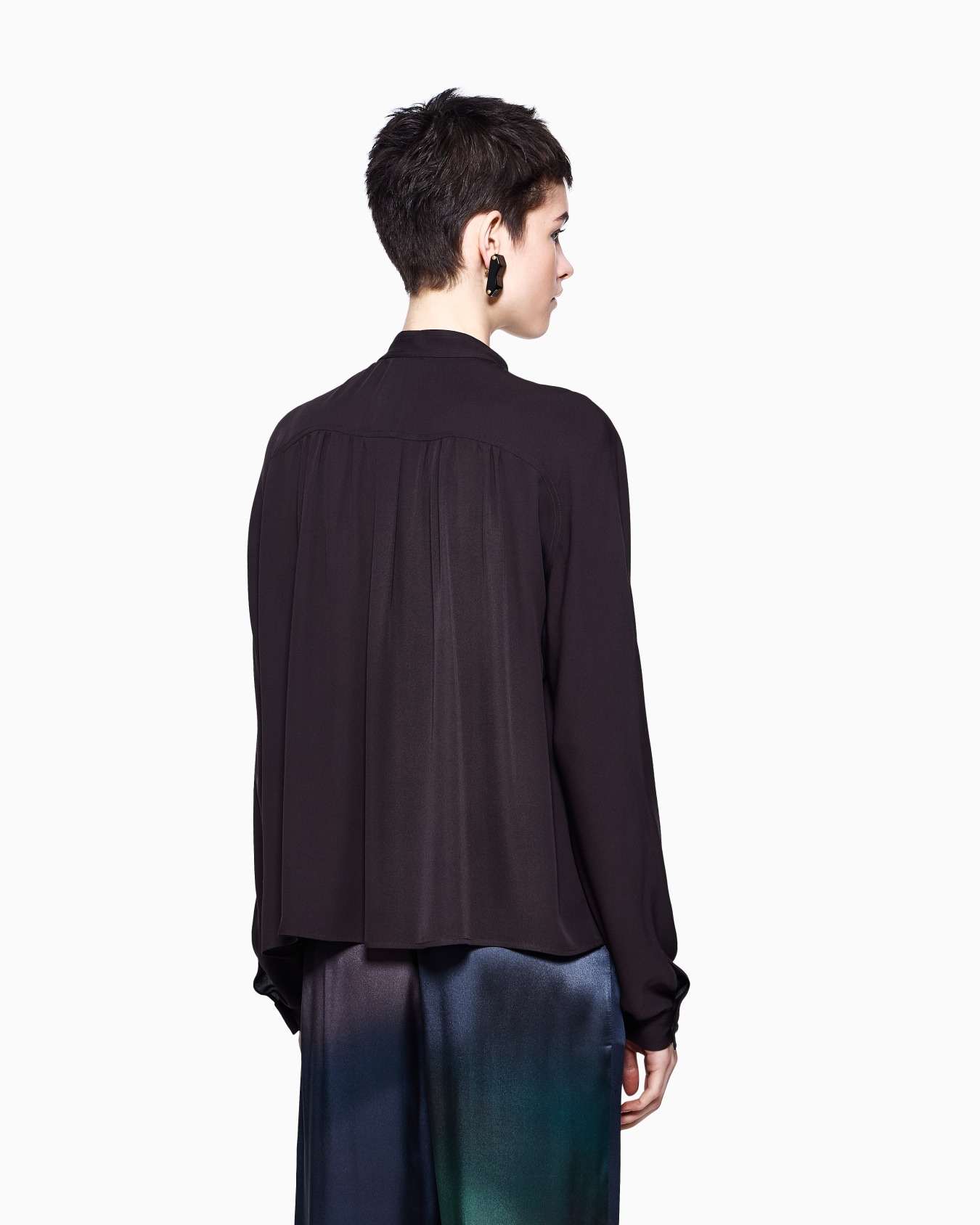 Camicia in tripla georgette di seta Slide 3