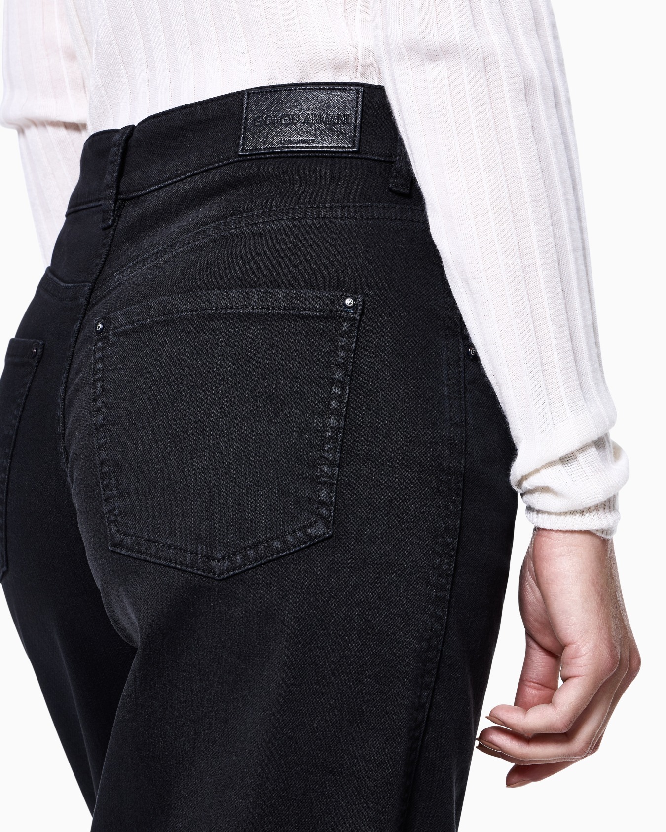 Pantaloni in denim di cotone stretch Slide 4