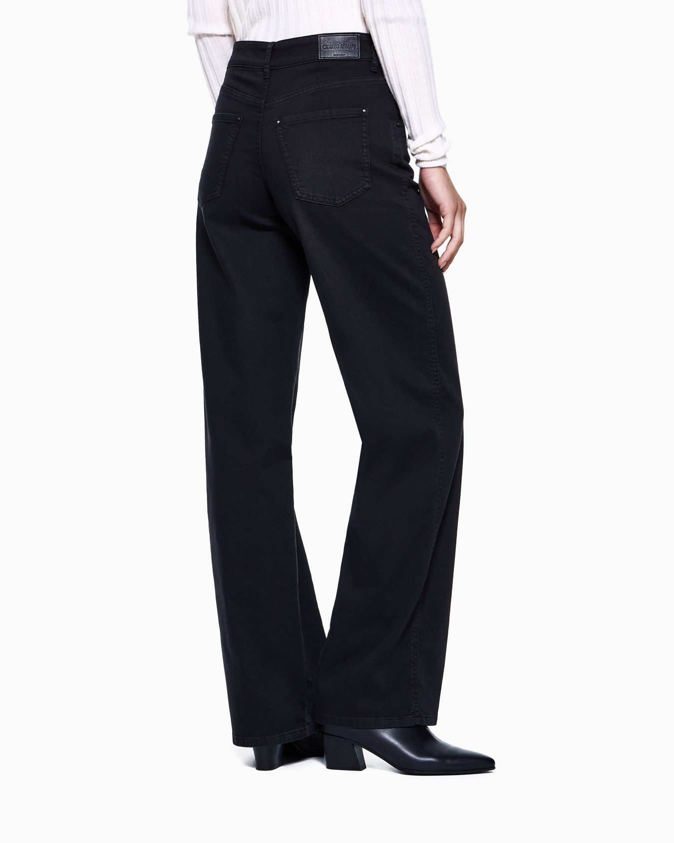 Pantaloni in denim di cotone stretch Slide 2