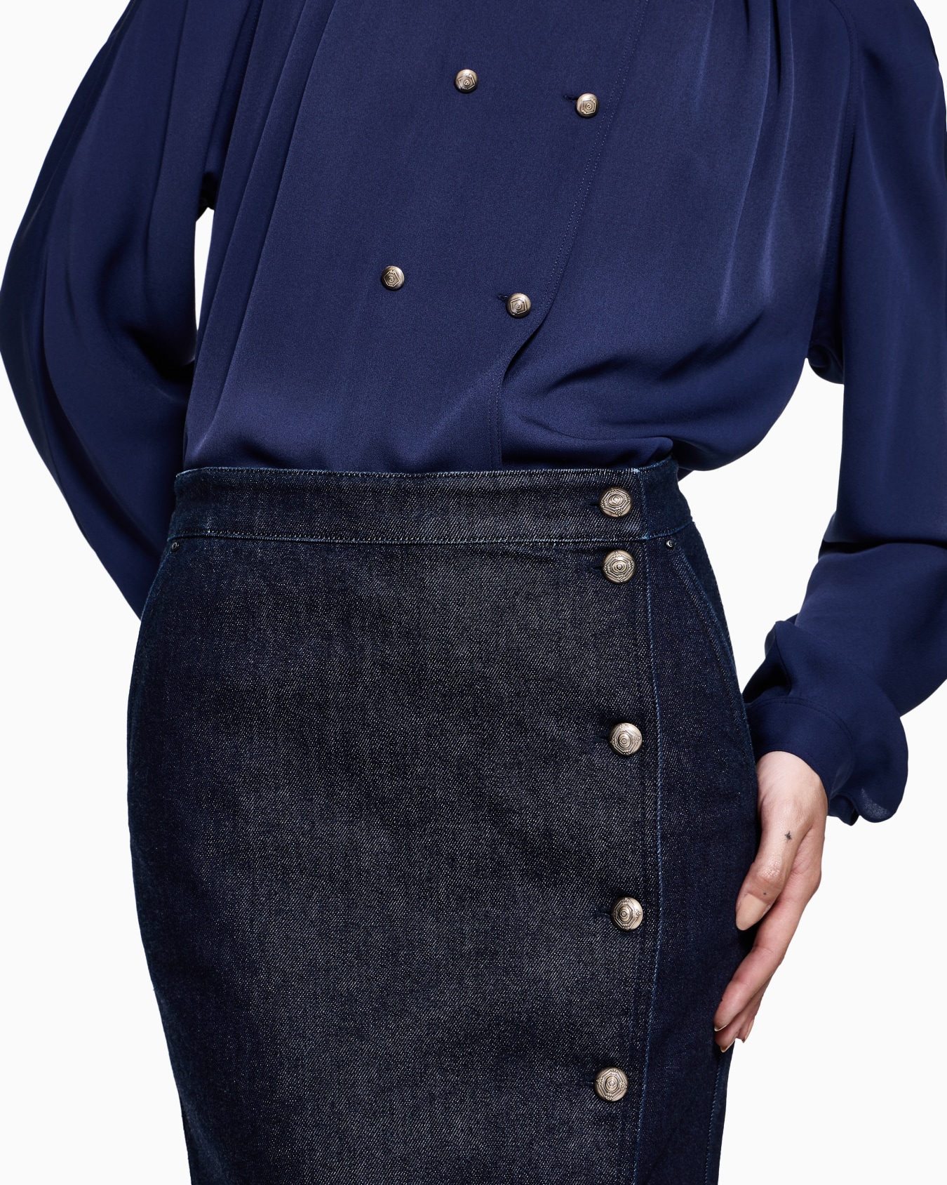 Gonna longuette in denim stretch Denim Collection Slide 4