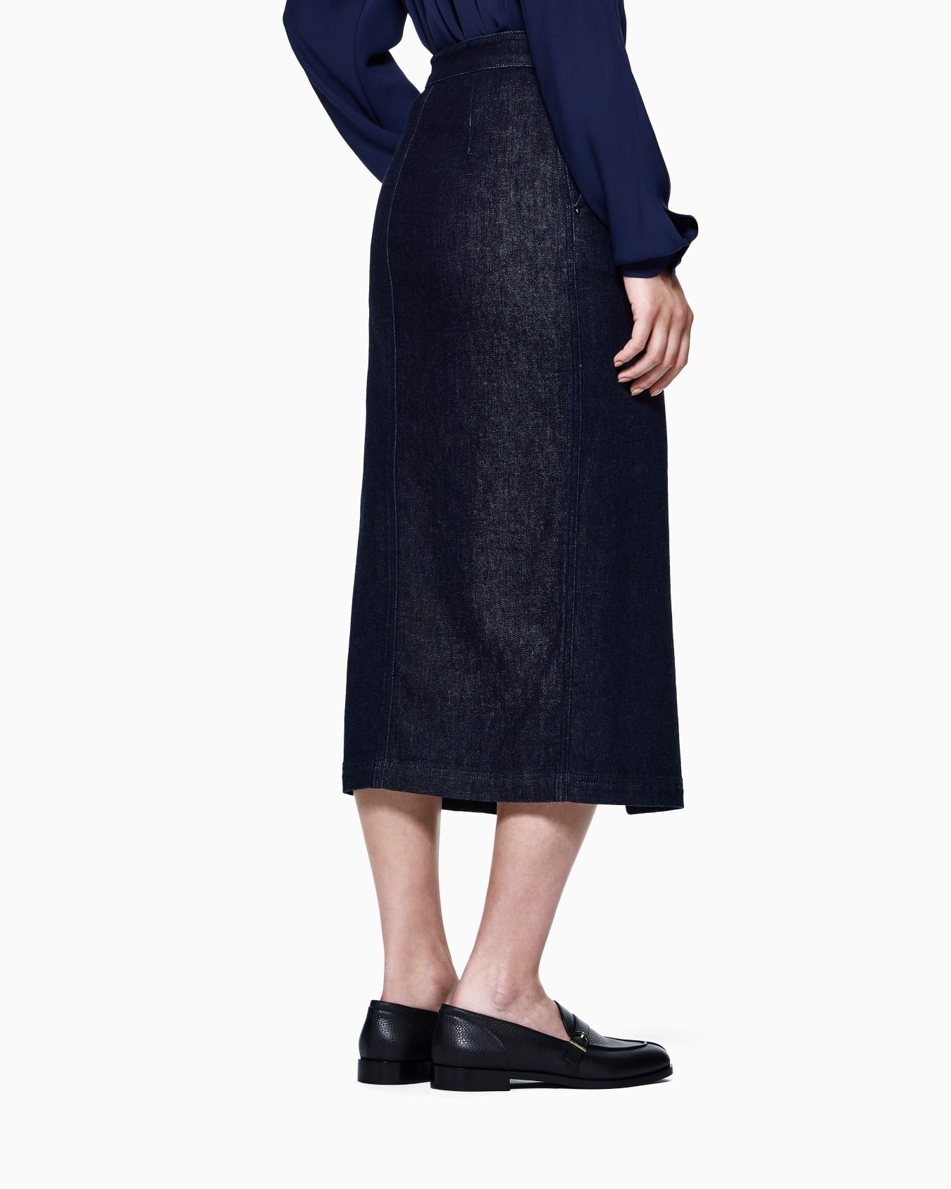 Gonna longuette in denim stretch Denim Collection Slide 2