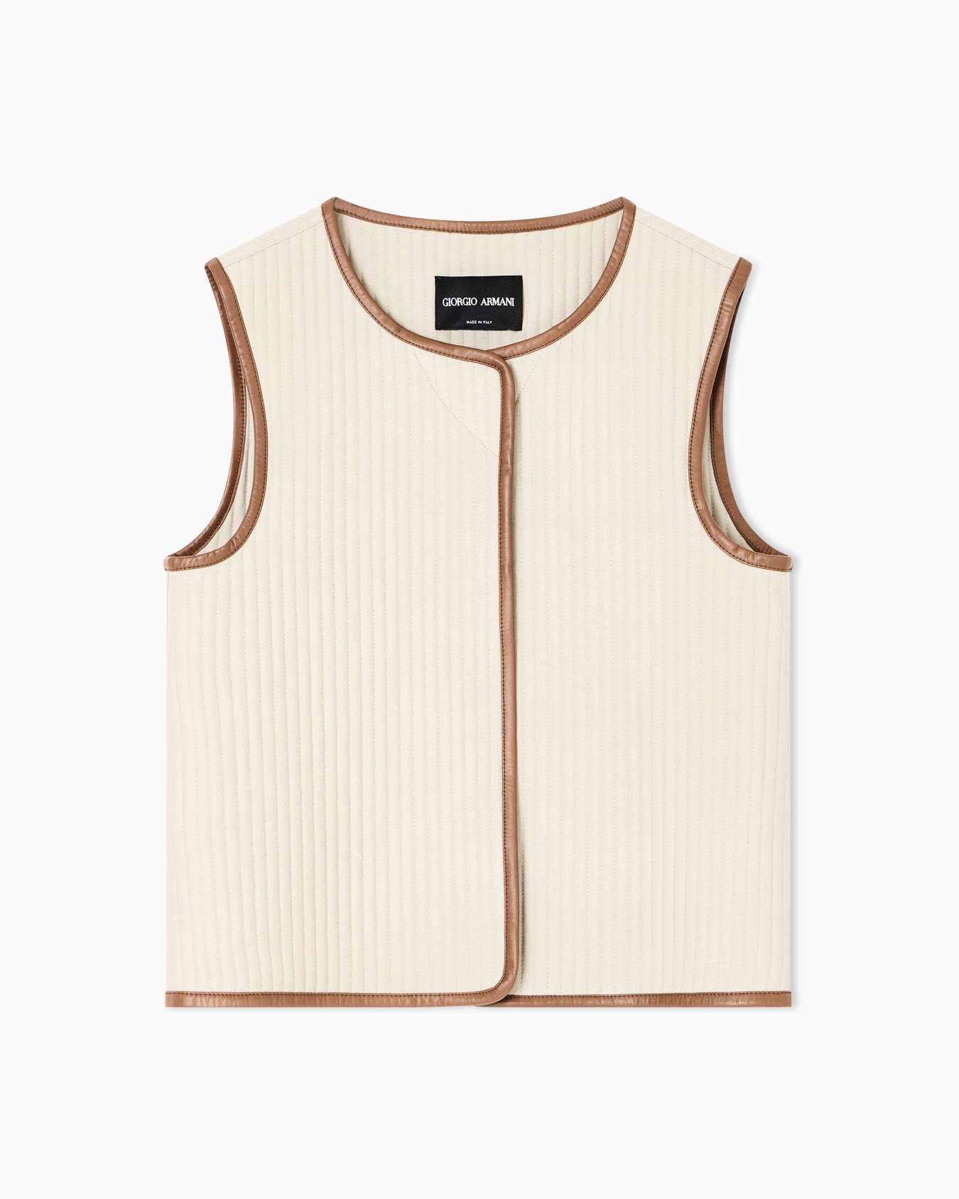 Gilet monopetto in tripla georgette di seta ASV Slide 0