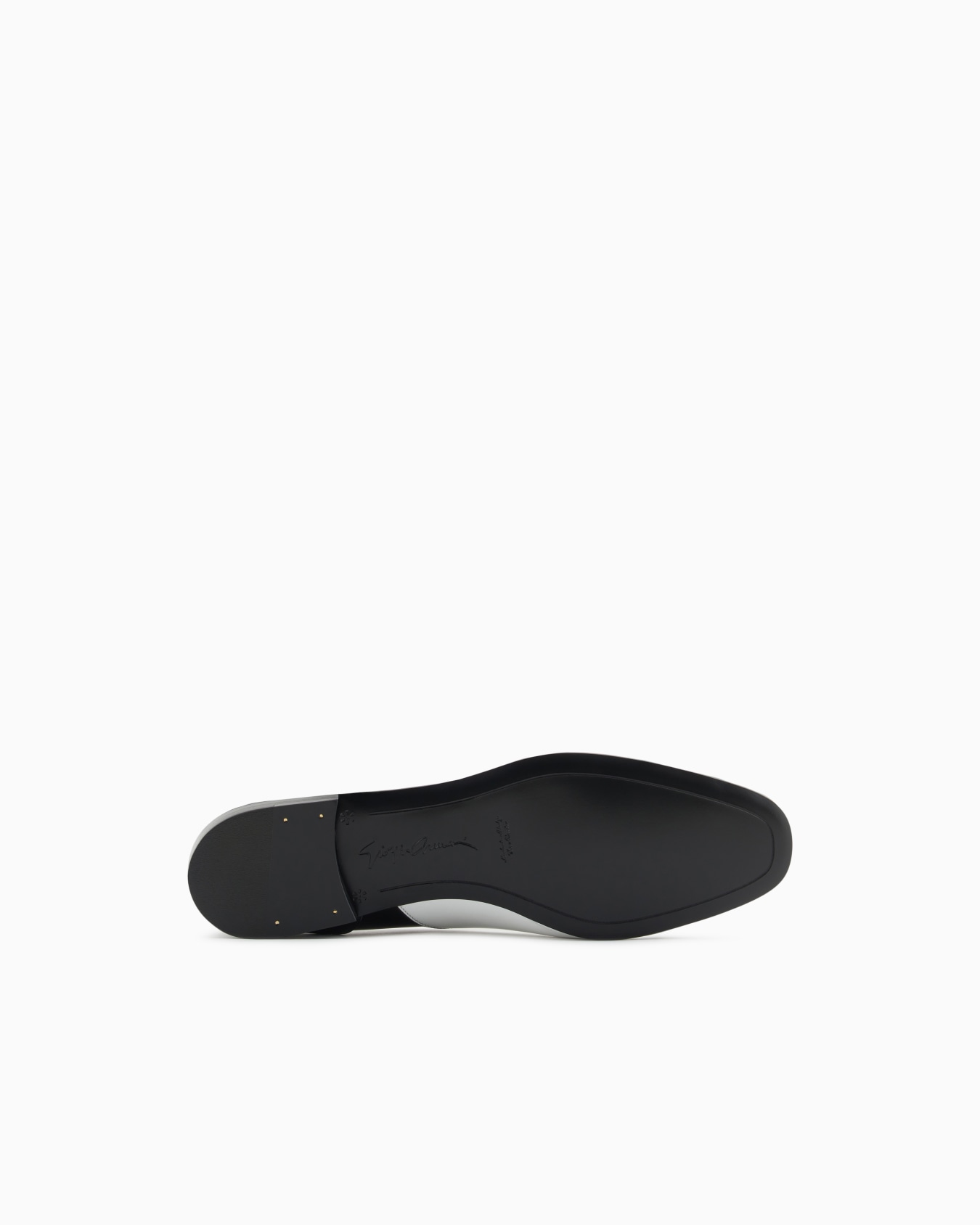 Two-tone brushed leather slip-ons Slide 6