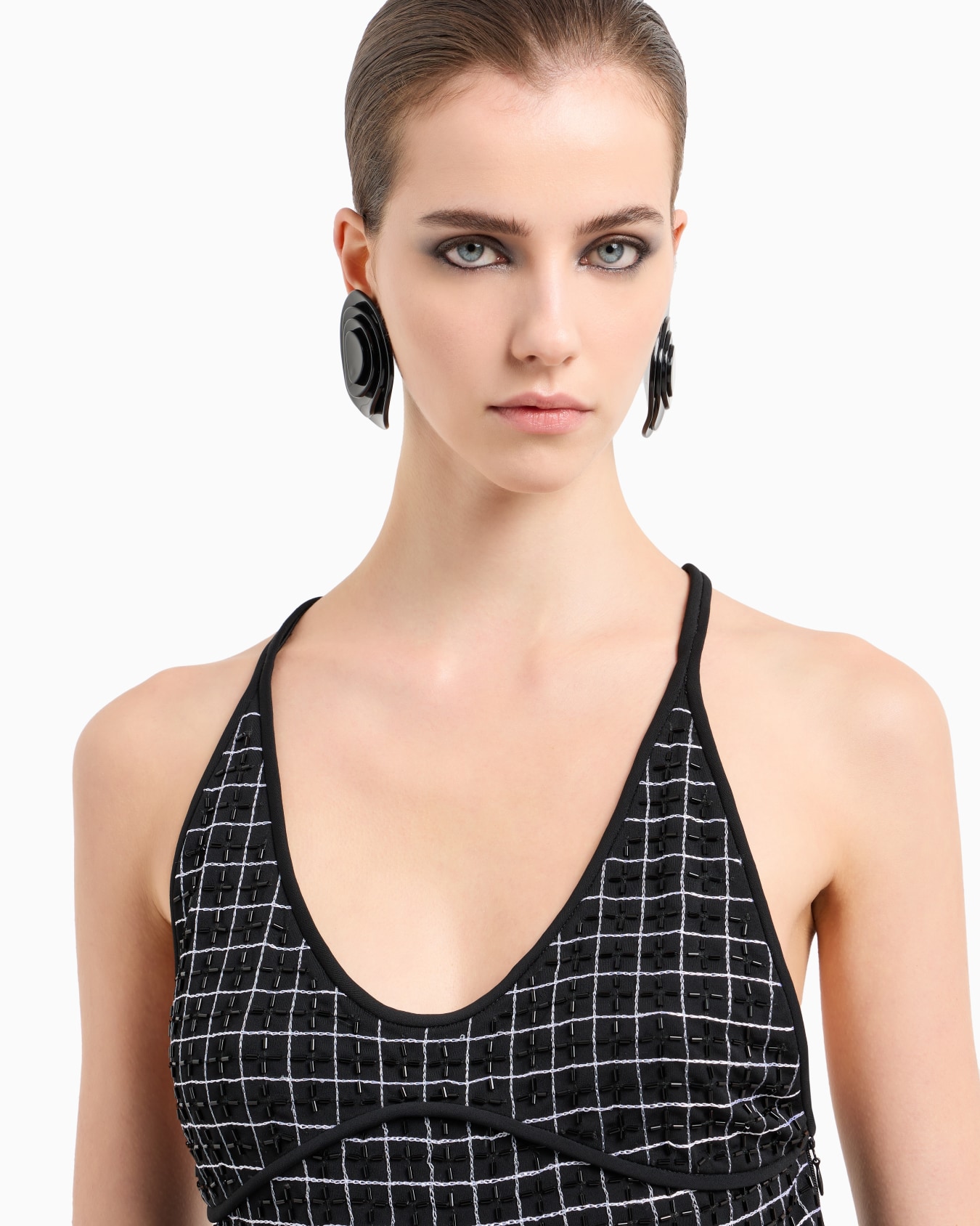 Embroidered viscose jersey top Slide 5