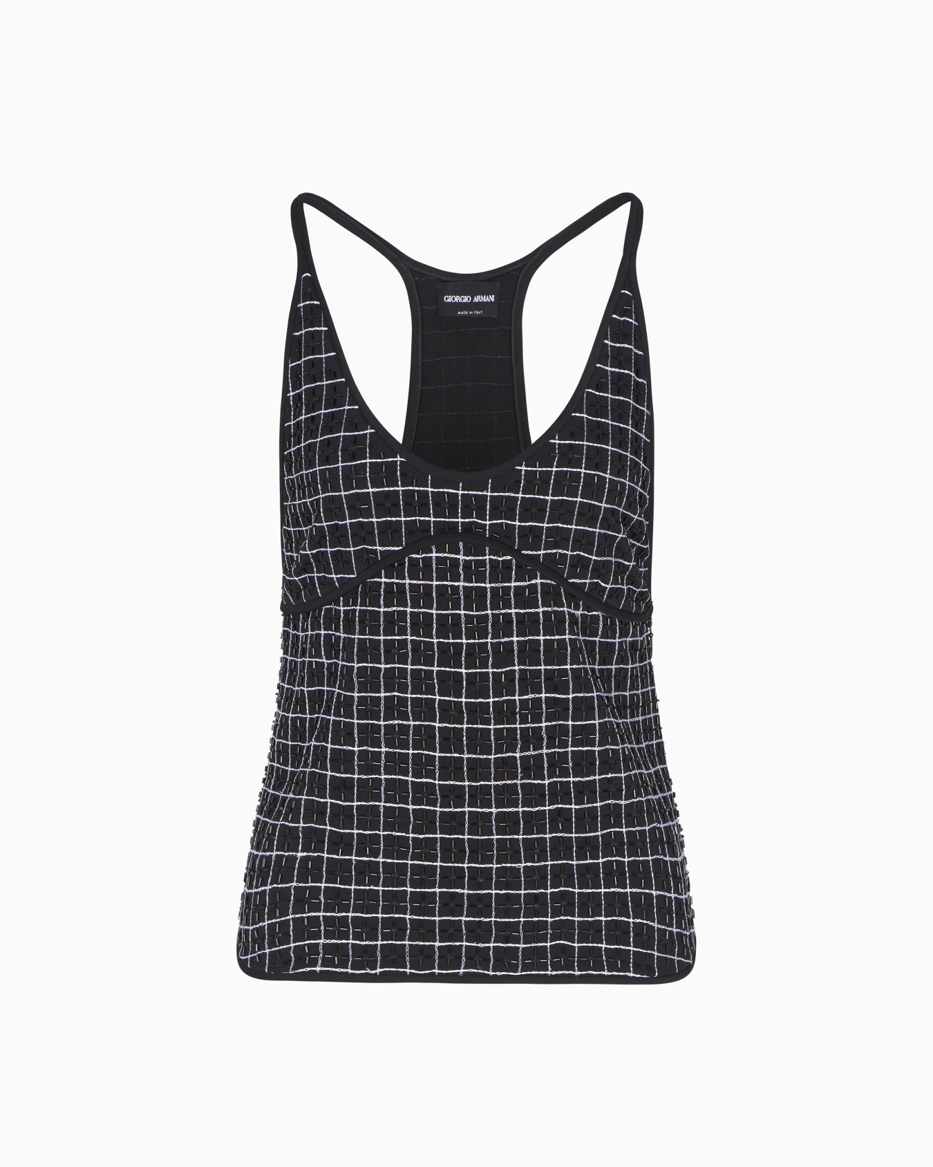 Embroidered viscose jersey top Slide 0