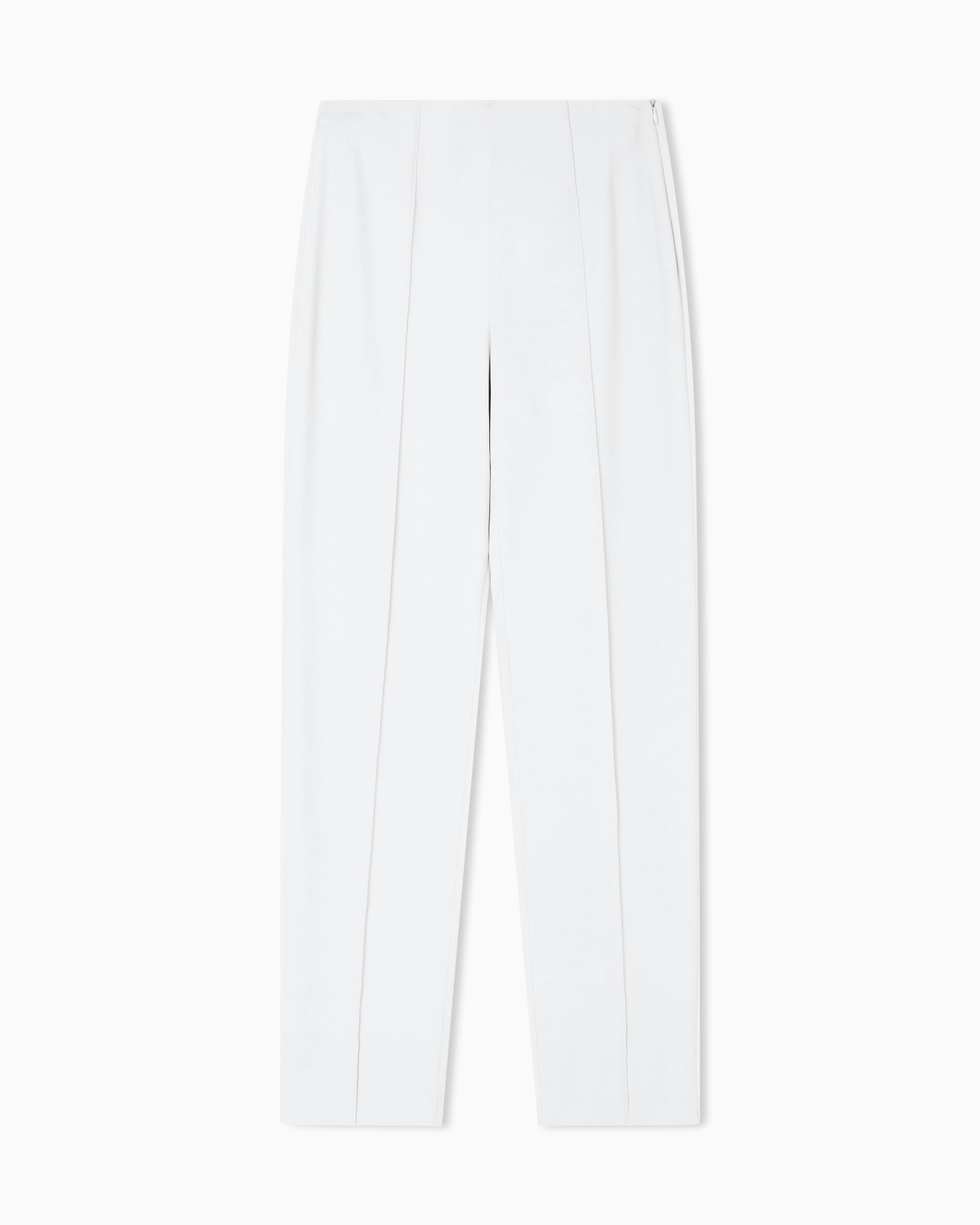 Pantalon droit en cady de viscose Diapositive 0
