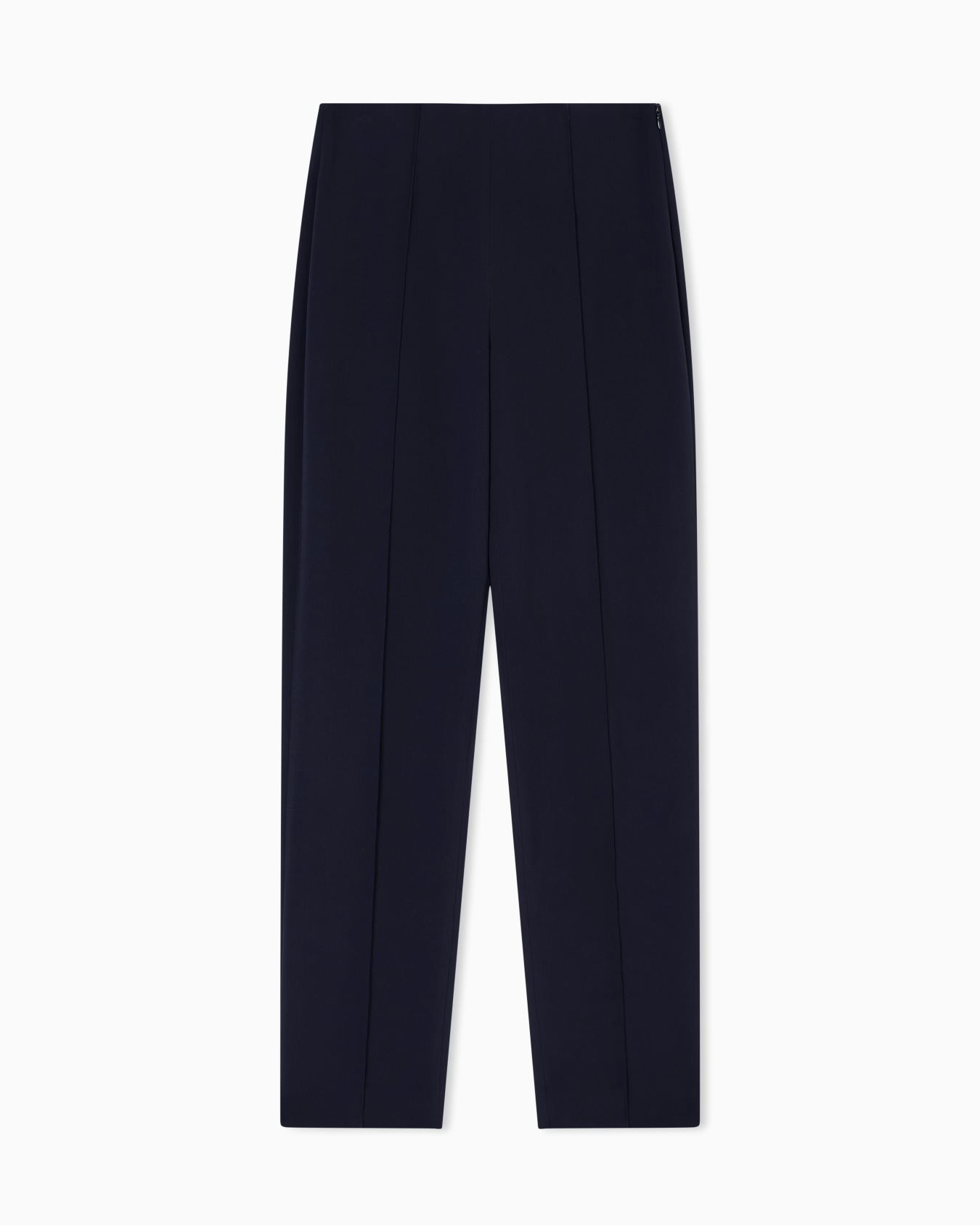 Pantalones rectos de cady de viscosa Diapositiva 0