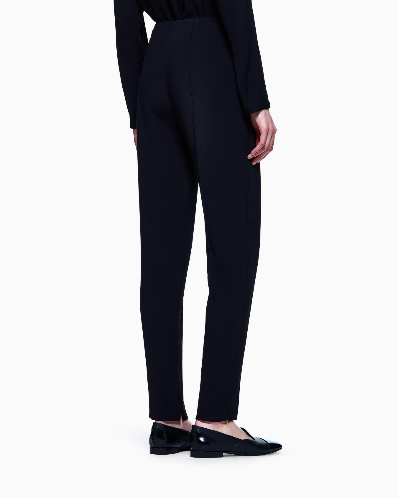 Pantalones rectos de cady de viscosa Diapositiva 2