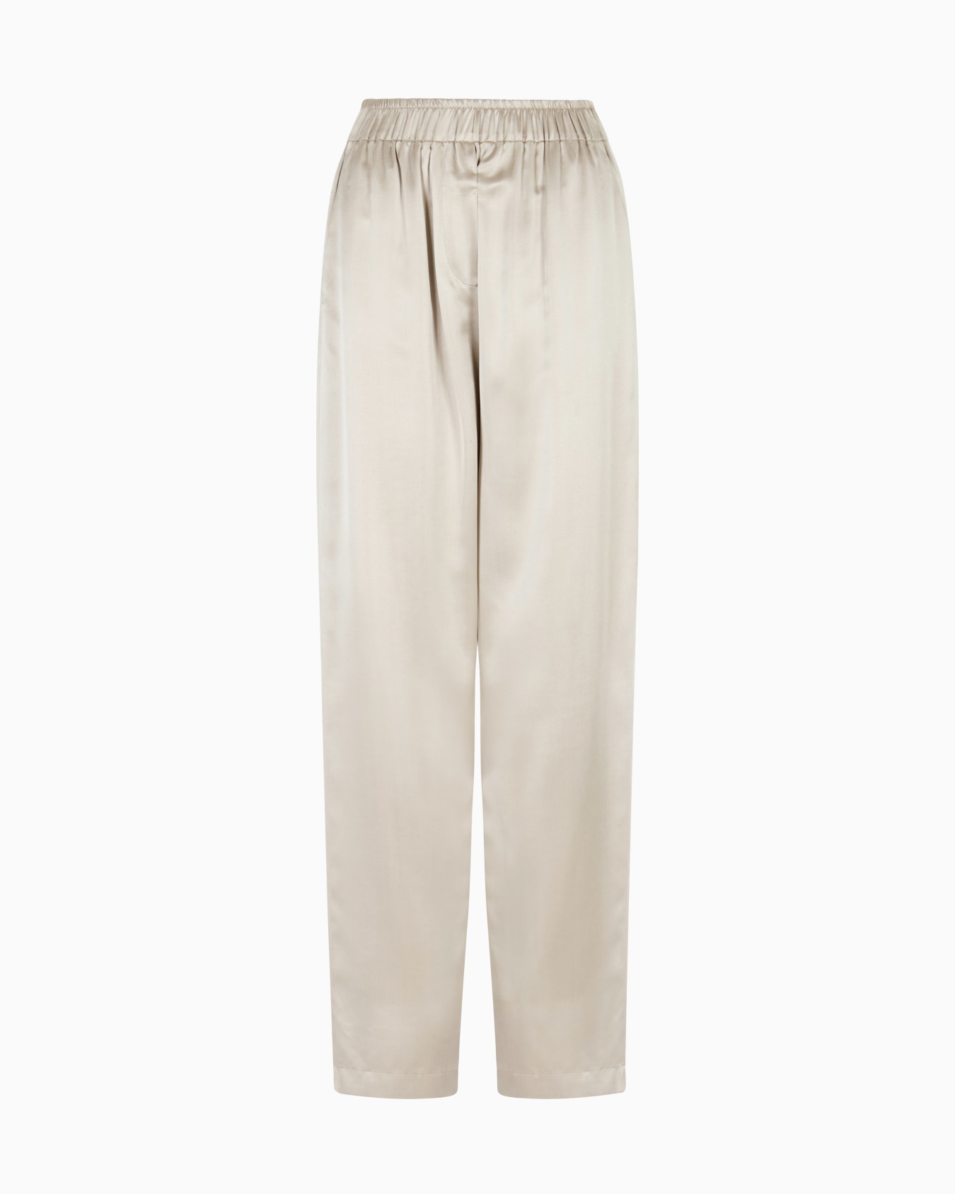 Cream Silk Pants Slide 0