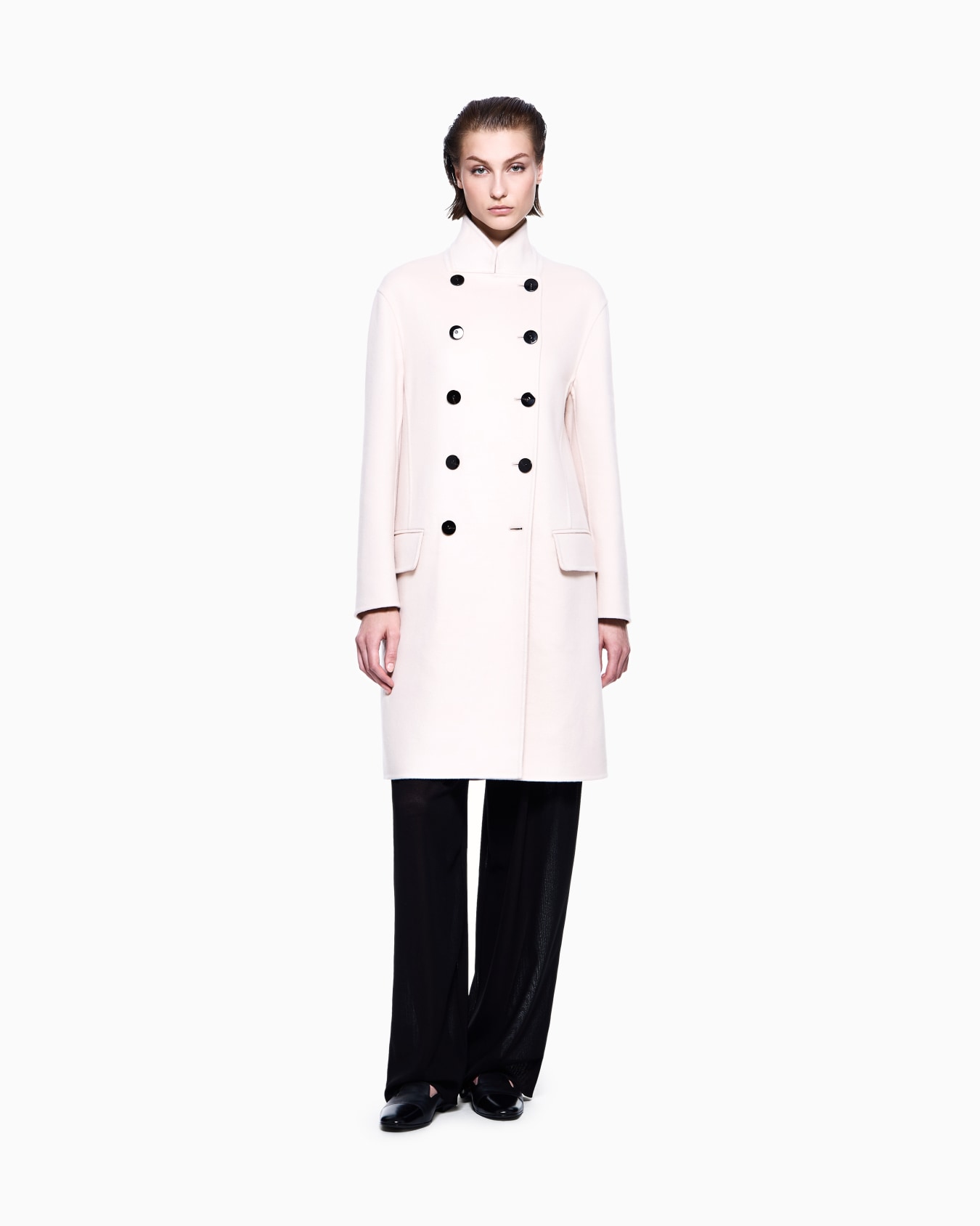 Cappotto doppiopetto in cashmere double Slide 1