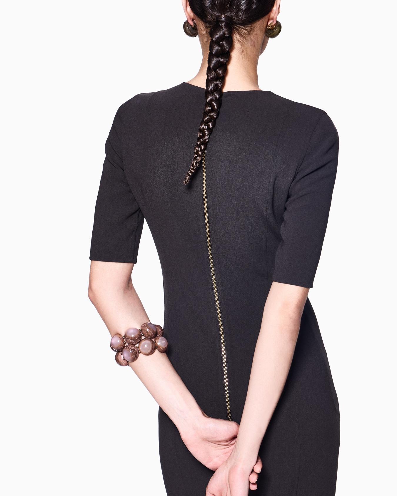 Stretch virgin wool tube dress Slide 3
