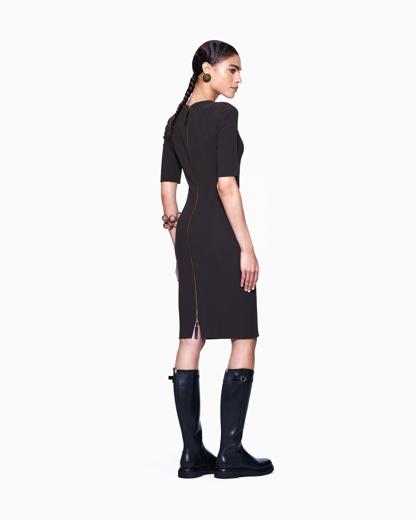 Stretch virgin wool tube dress Slide 2