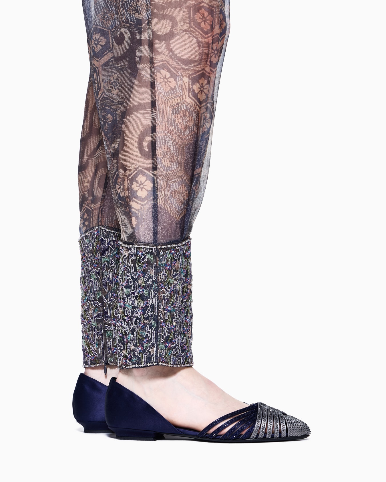 Ballerine in raso e strass Slide 6