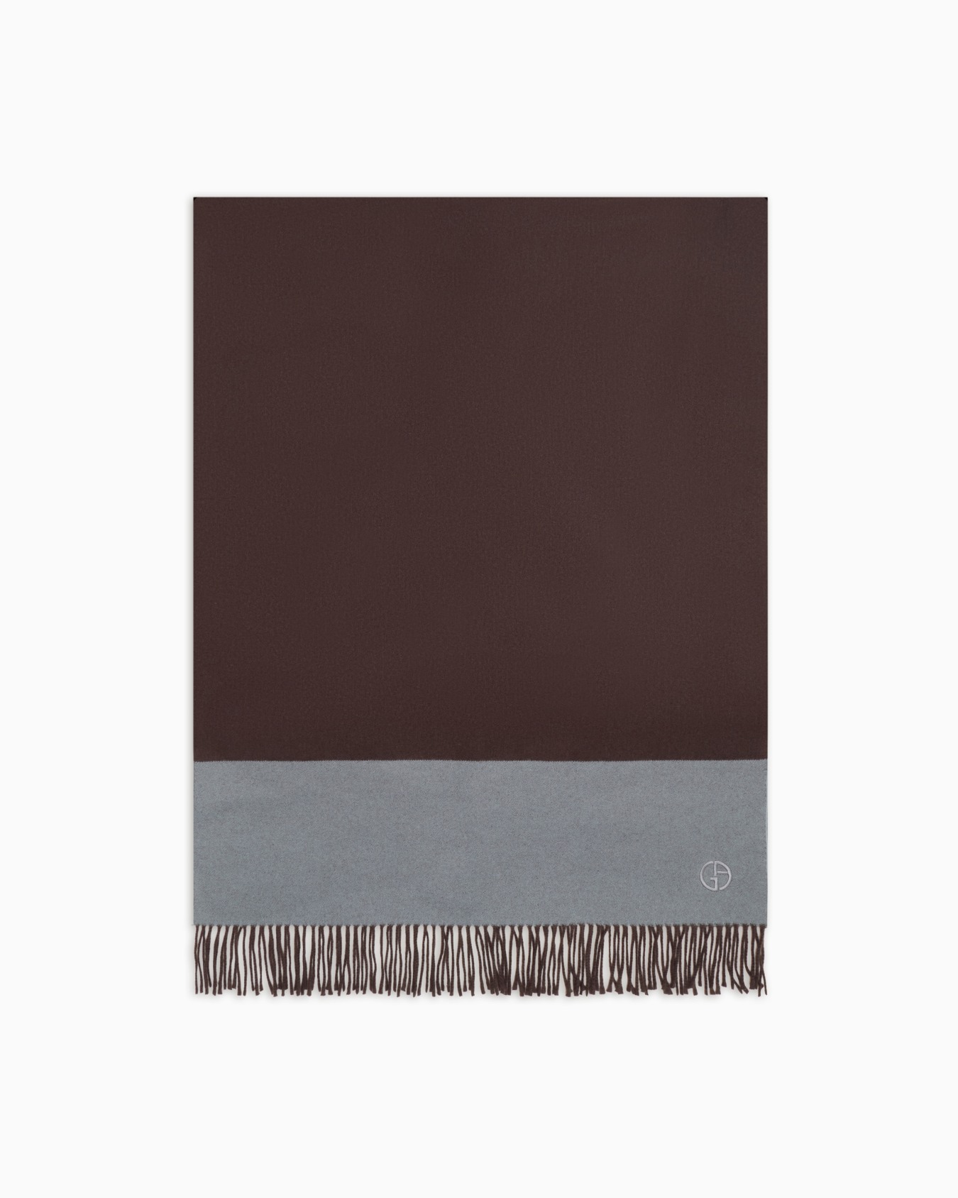 Two-tone cashmere stole Slide 0