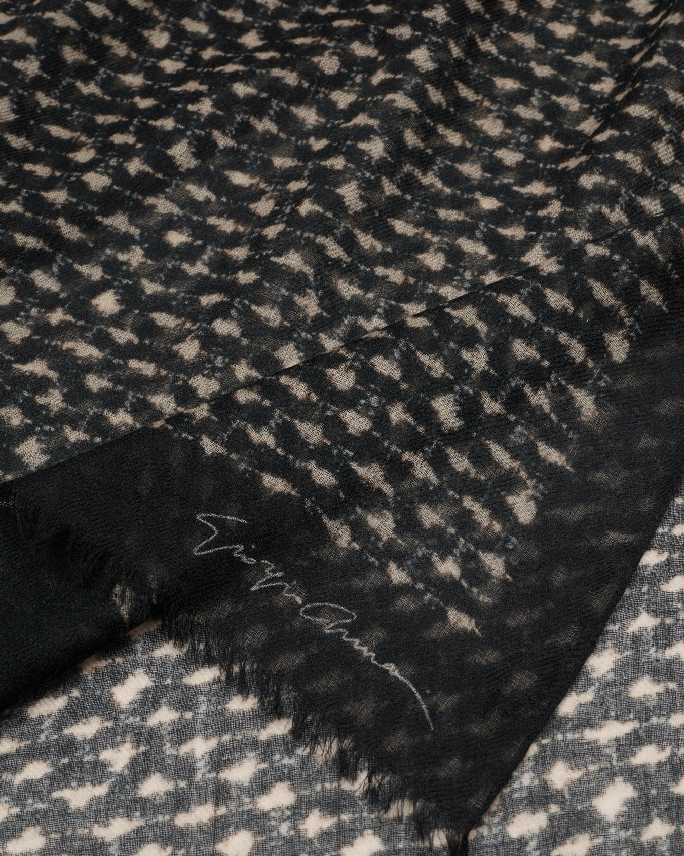 Étole en cachemire jacquard Diapositive 1
