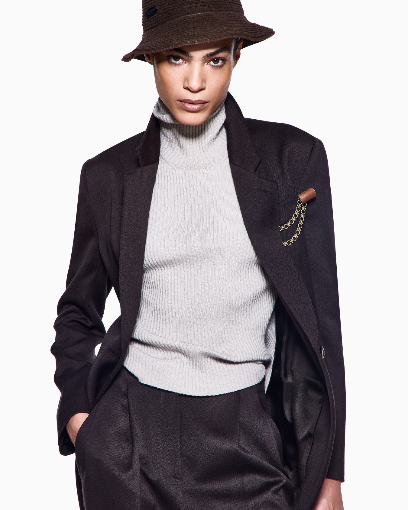 Einreihiger Blazer aus Wolle Folie 5