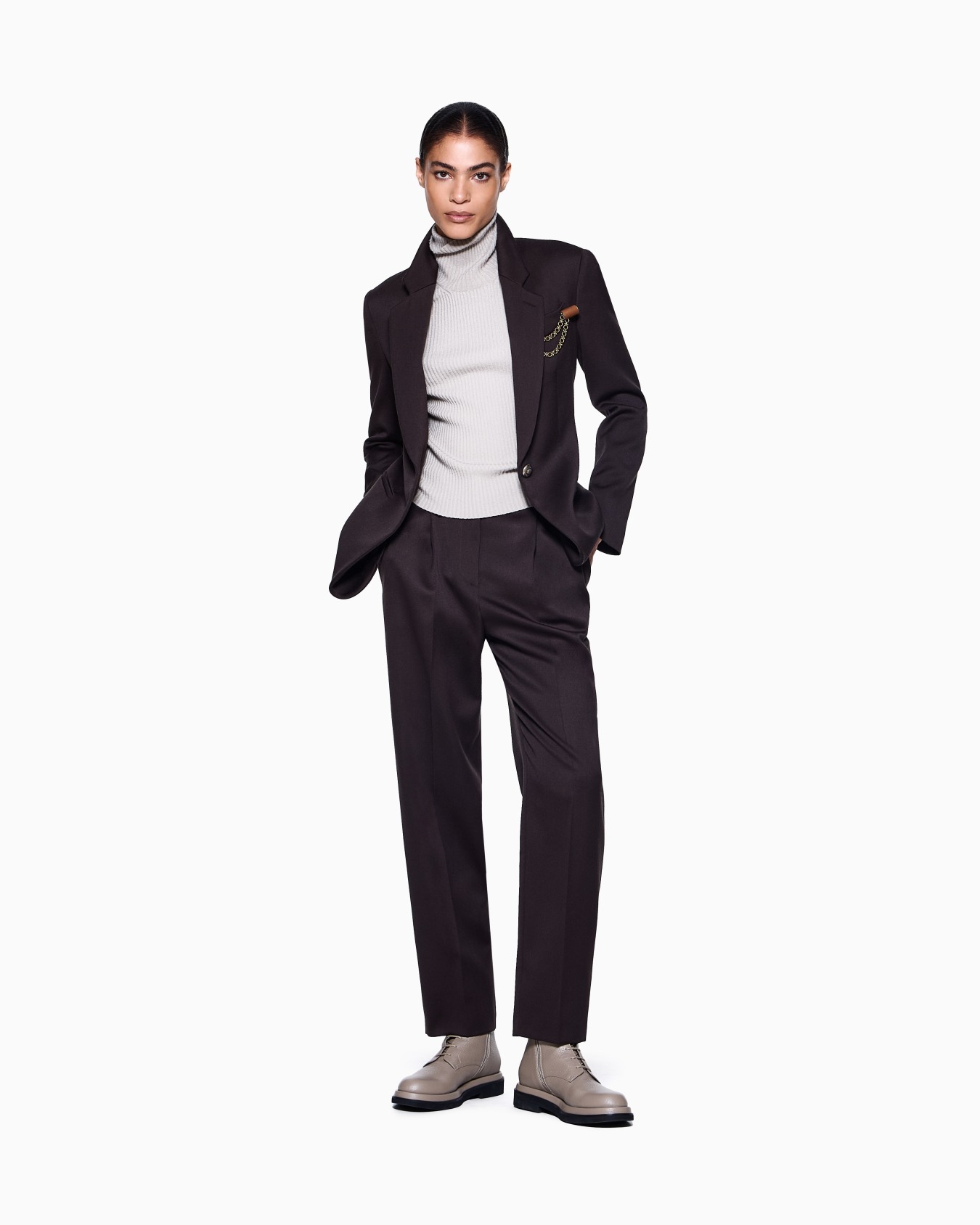 Einreihiger Blazer aus Wolle Folie 1