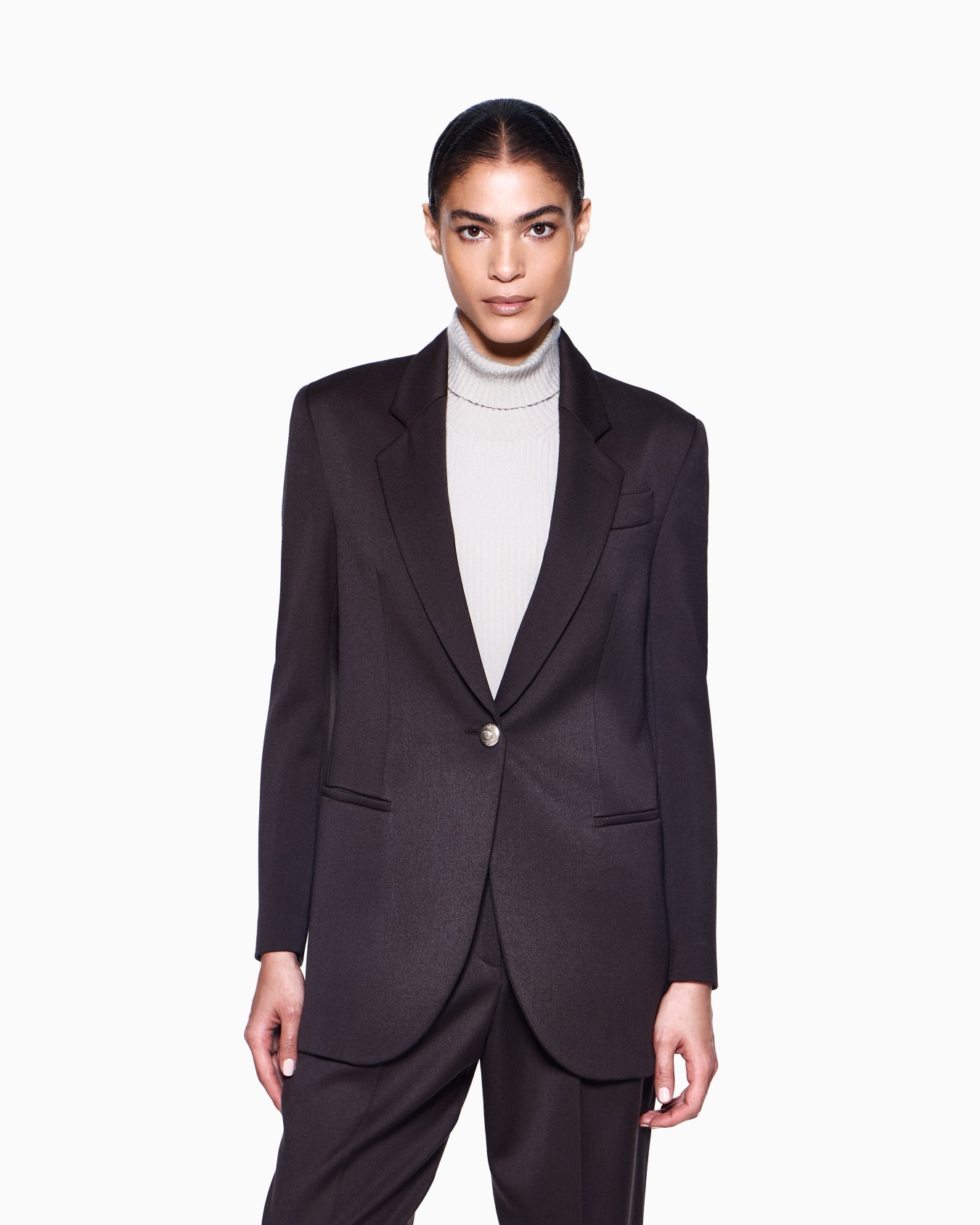 Einreihiger Blazer aus Wolle Folie 3