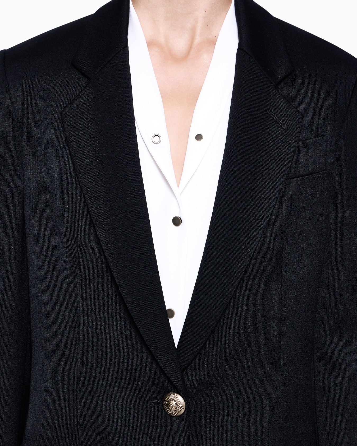 Single-breasted wool jacket Slide 4