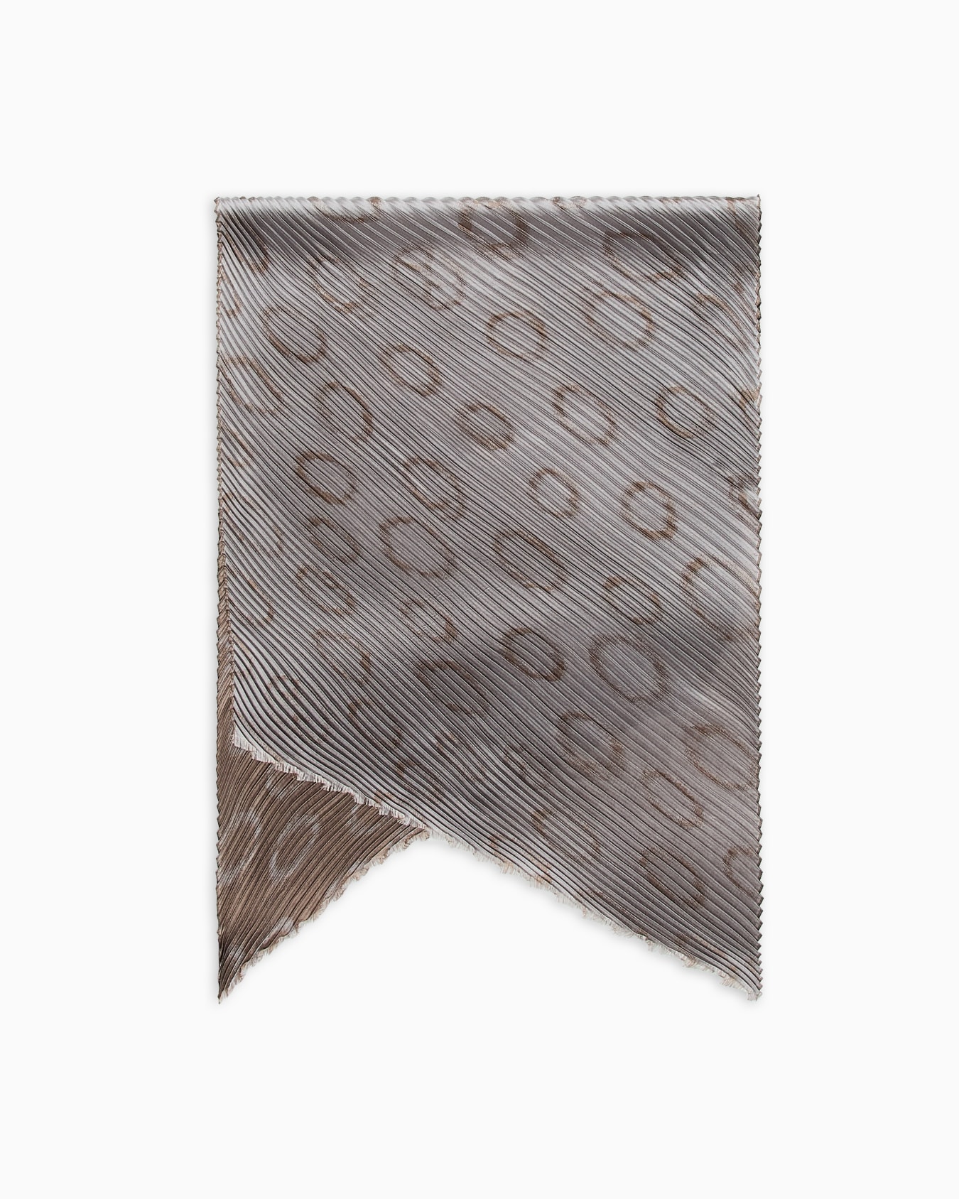 Pleated silk-blend scarf  Slide 0
