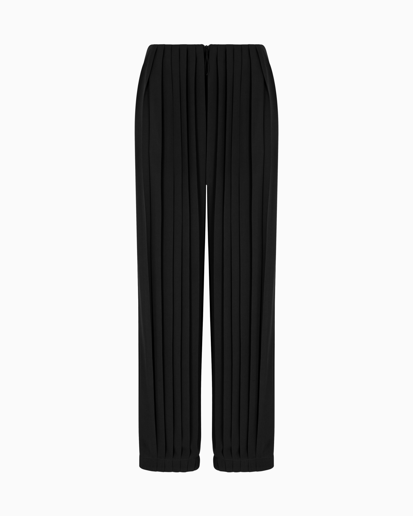 Pantalon en triple georgette de soie plissée ASV Diapositive 0