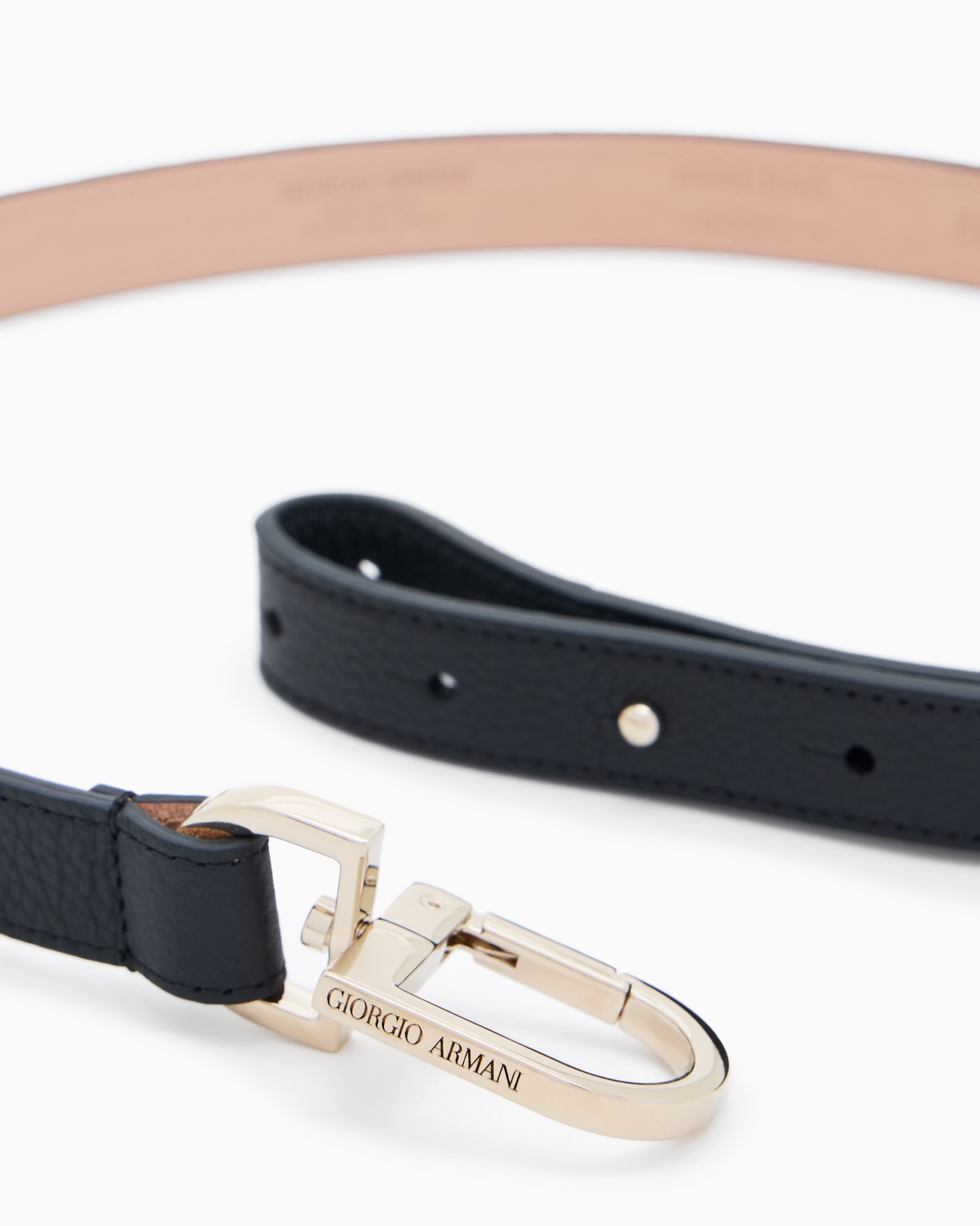 Pebbled leather belt Slide 1