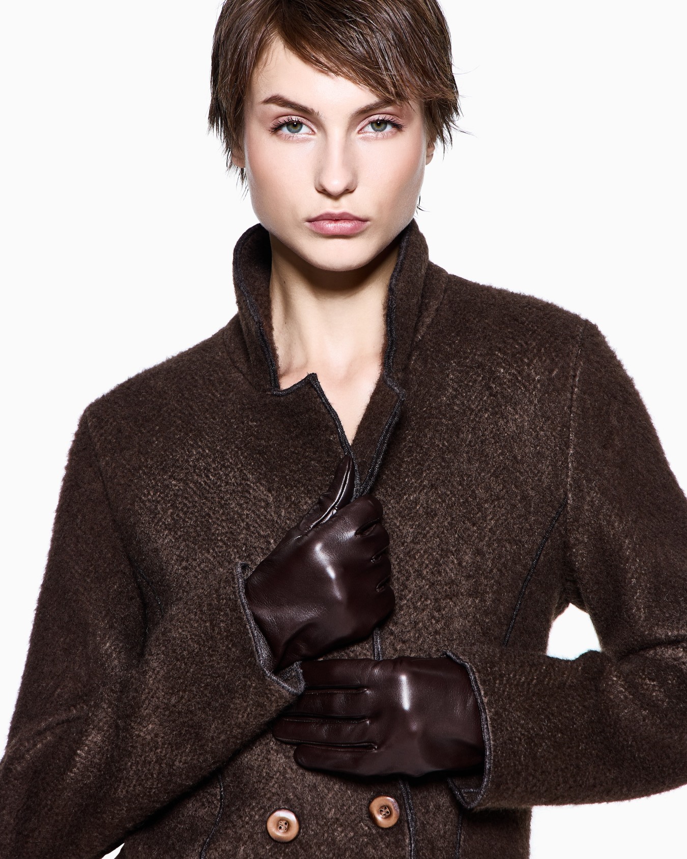 Lambskin nappa leather gloves Slide 2