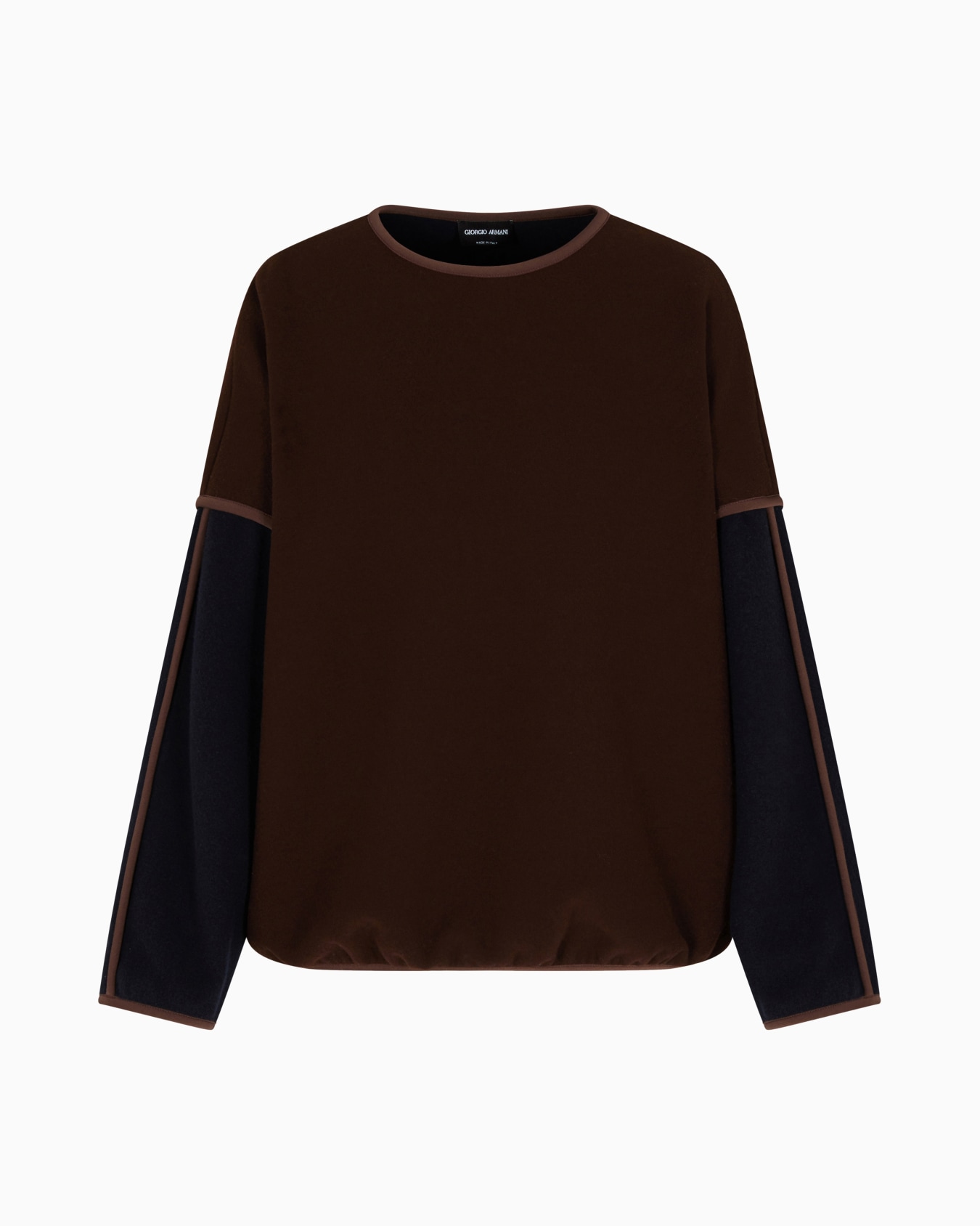 Virgin wool and cashmere jersey sweatshirt Slide 0