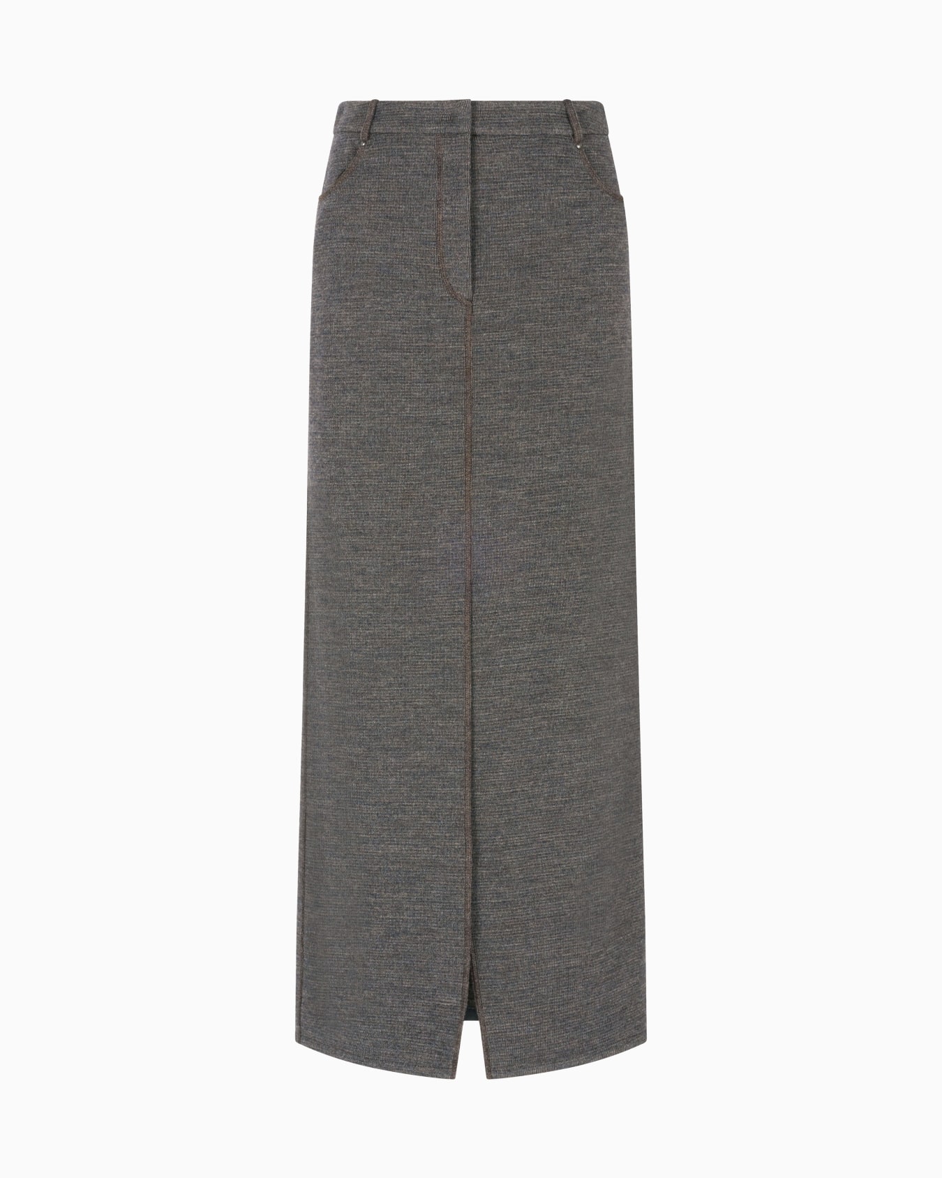 Long skirt in wool jersey  Slide 0