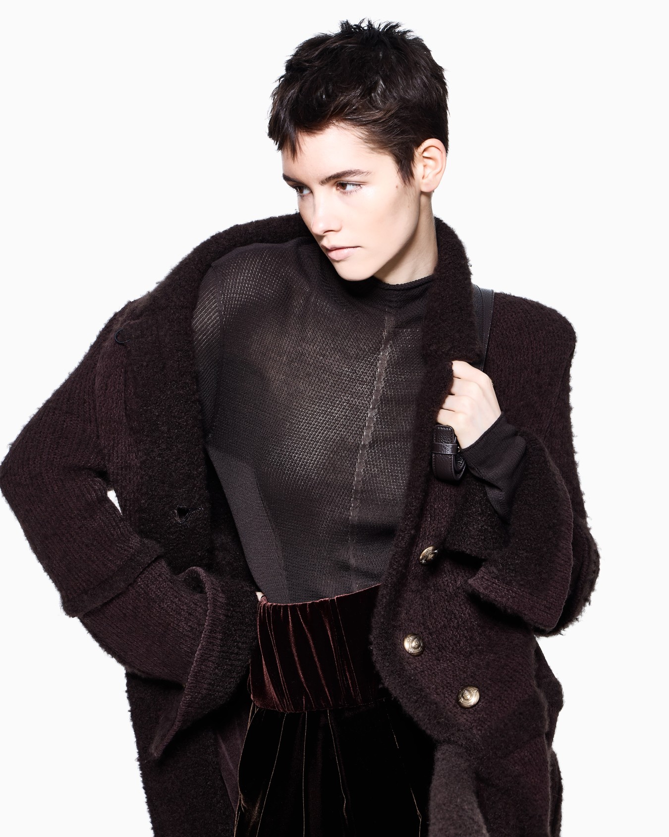 Mock-neck silk jumper  Slide 6
