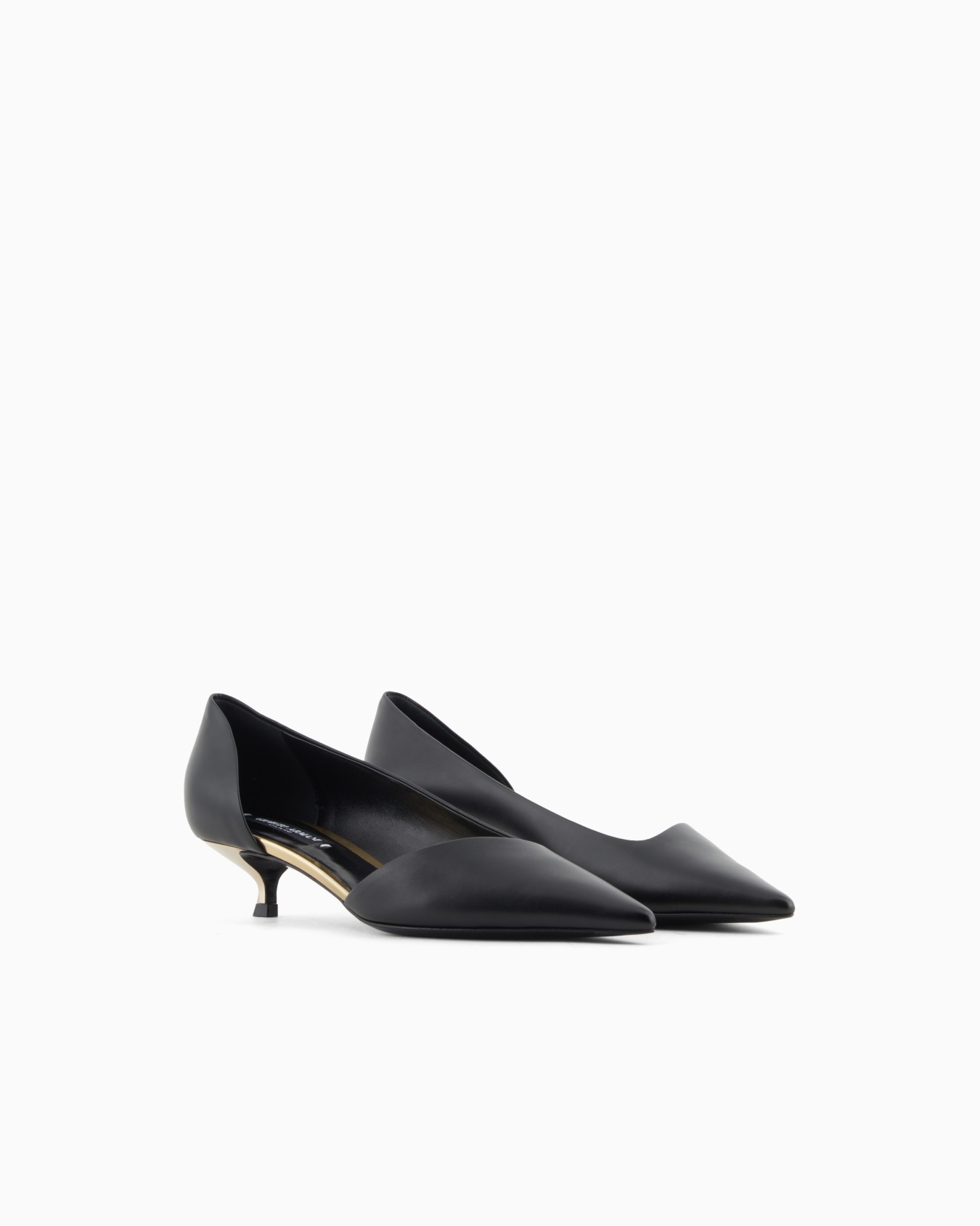 D'Orsay court shoes in calfskin  Slide 1