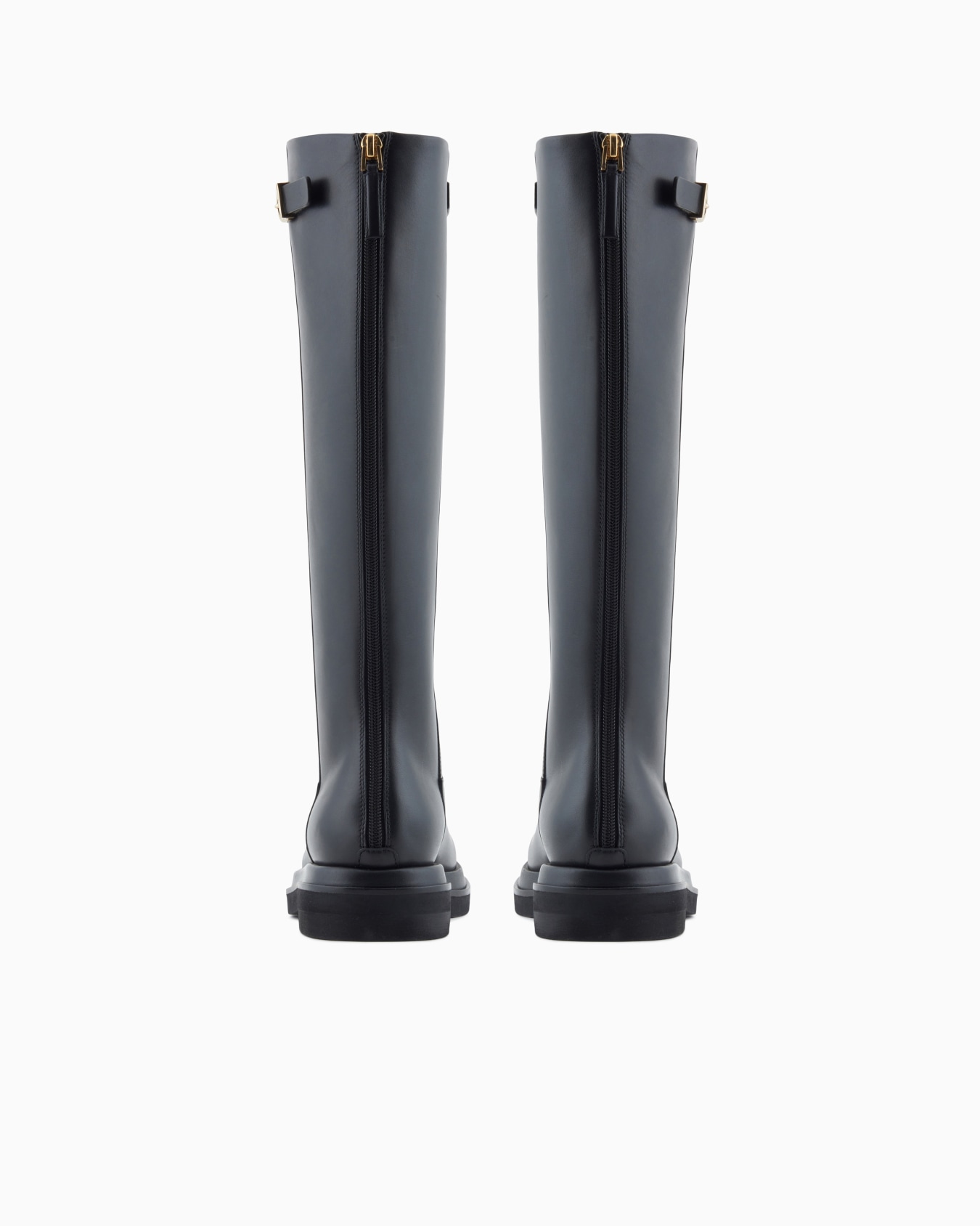 Smooth leather high boots Slide 2