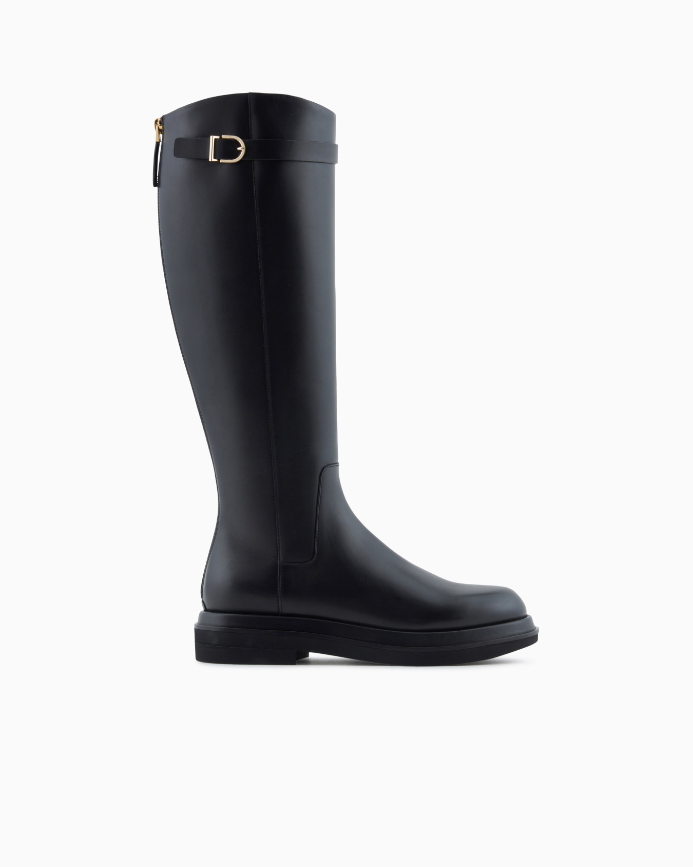 Smooth leather high boots Slide 0