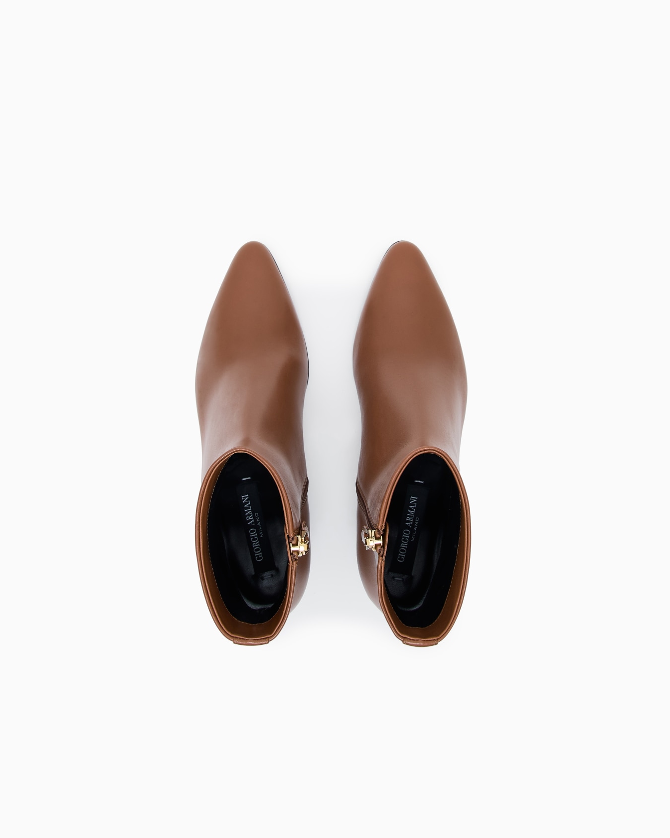 Smooth leather heeled ankle boots Slide 2