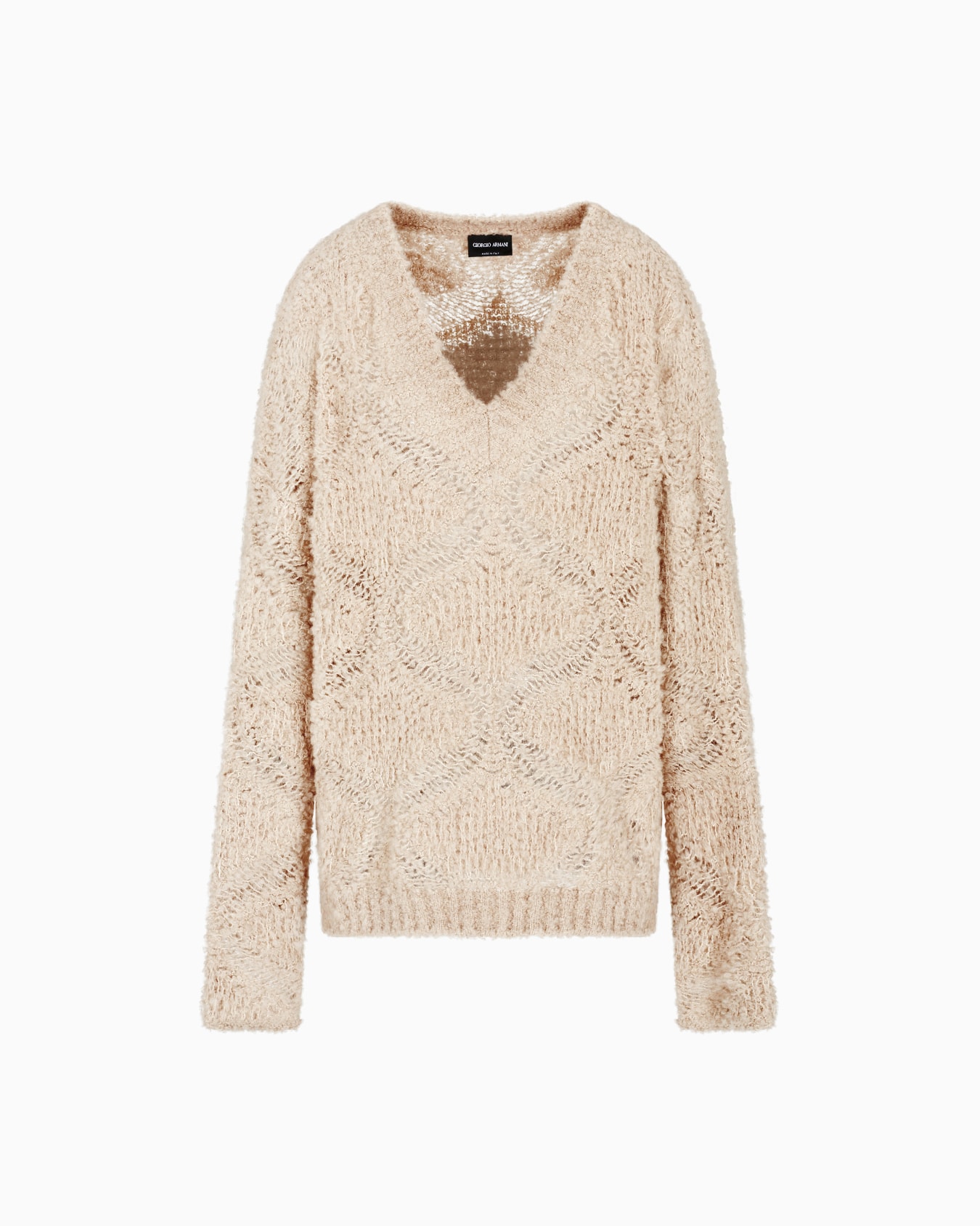 Cashmere, alpaca and silk V-neck jumper  Slide 0