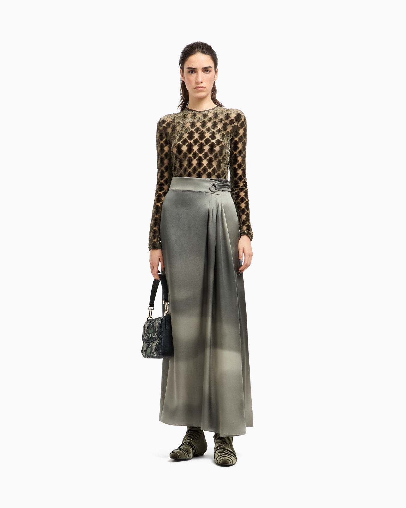 Maglia in jersey jacquard geometrico Slide 2