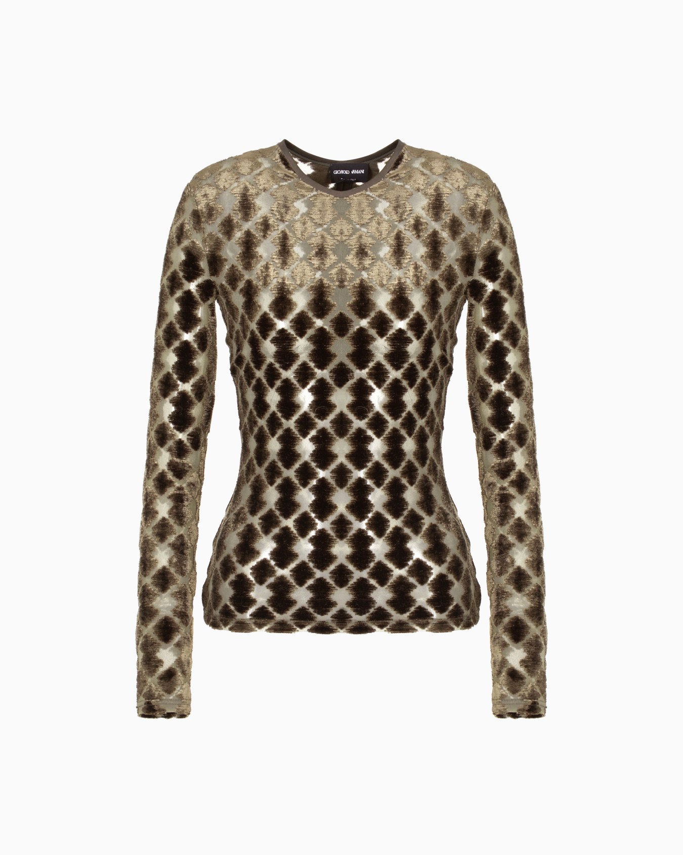 Maglia in jersey jacquard geometrico Slide 0