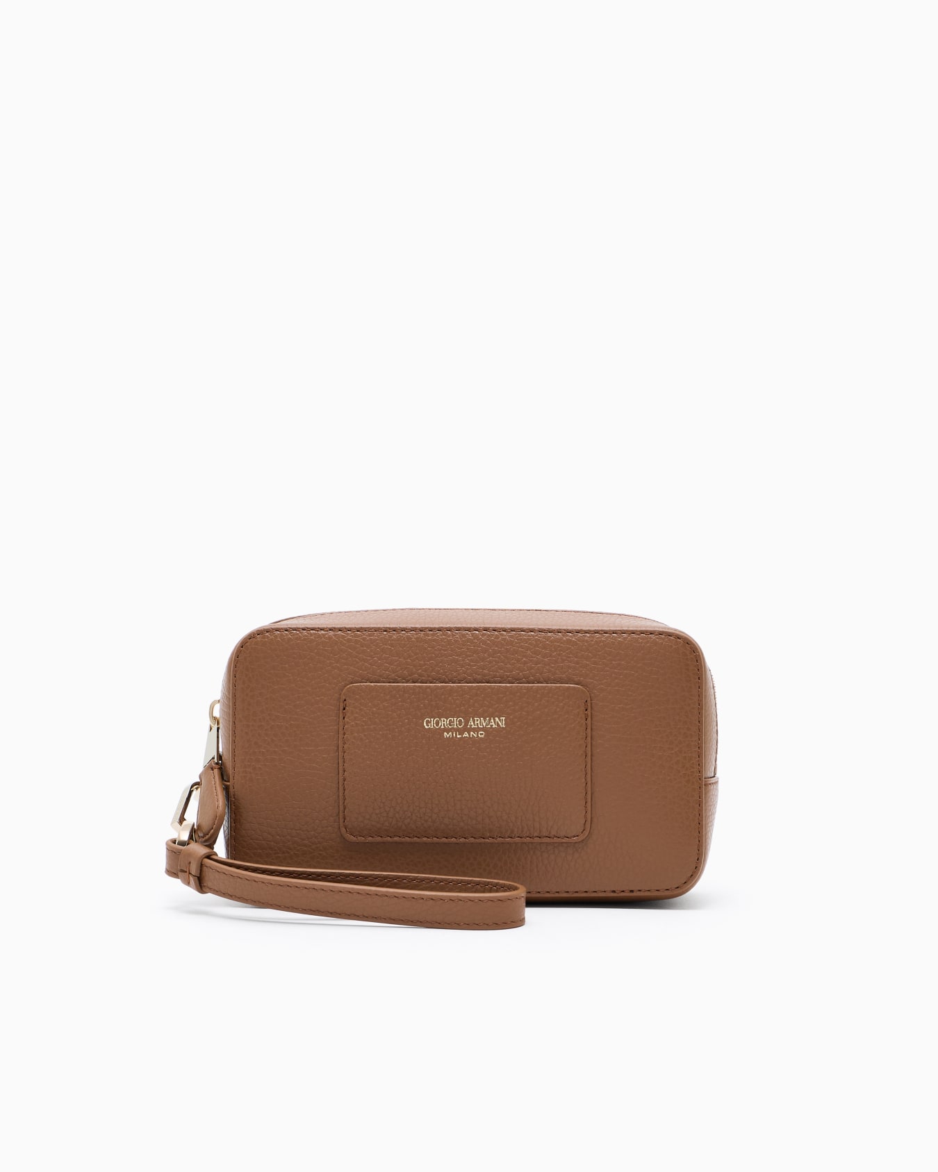 Beauty case in pelle di vitello granato Slide 0